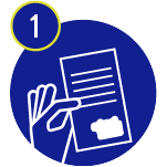 Schritt 1: Teilnahmekarte abholen