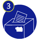 Teilnahmekarte abgeben