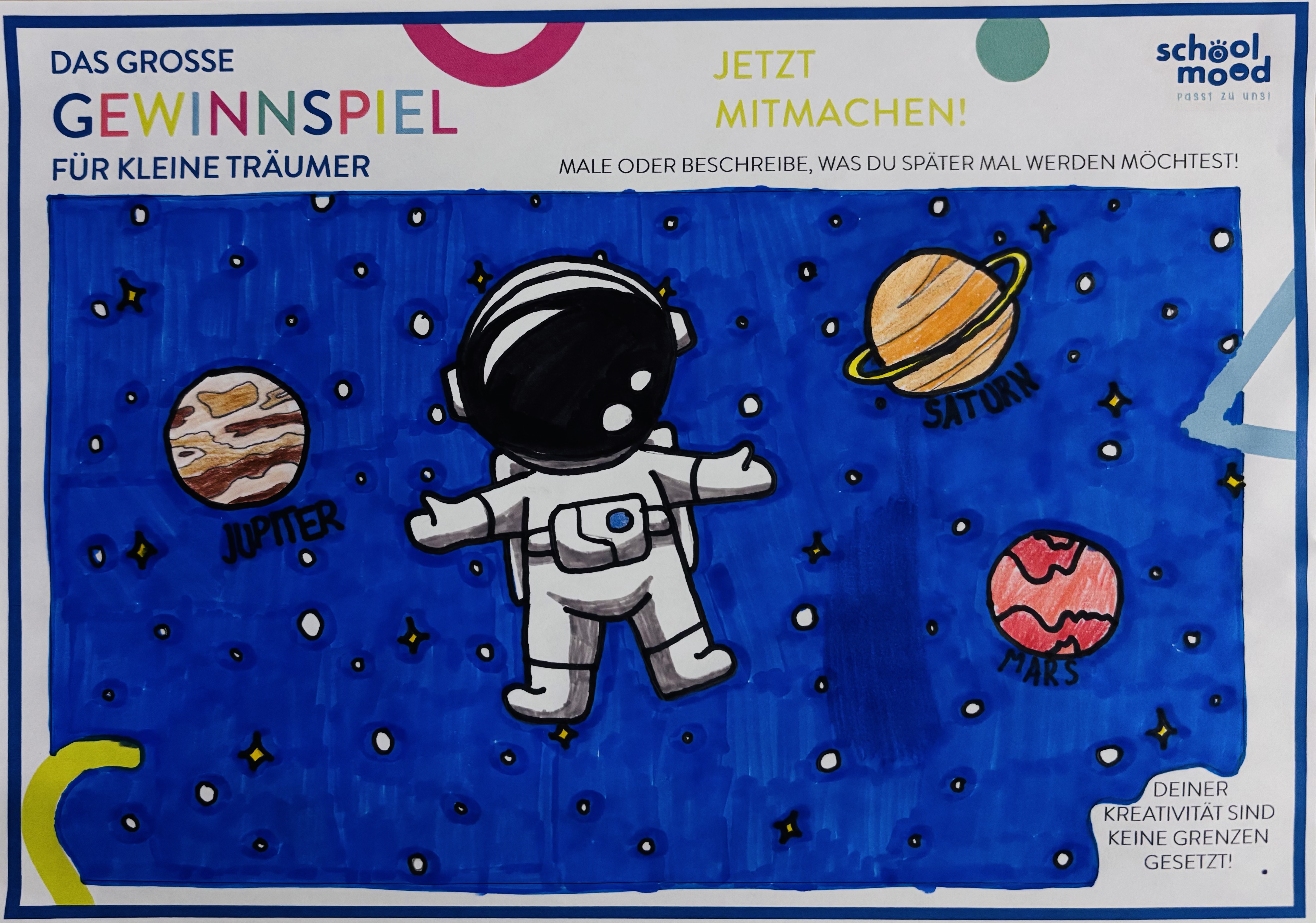 Amelie, 8 Jahre - Astronautin