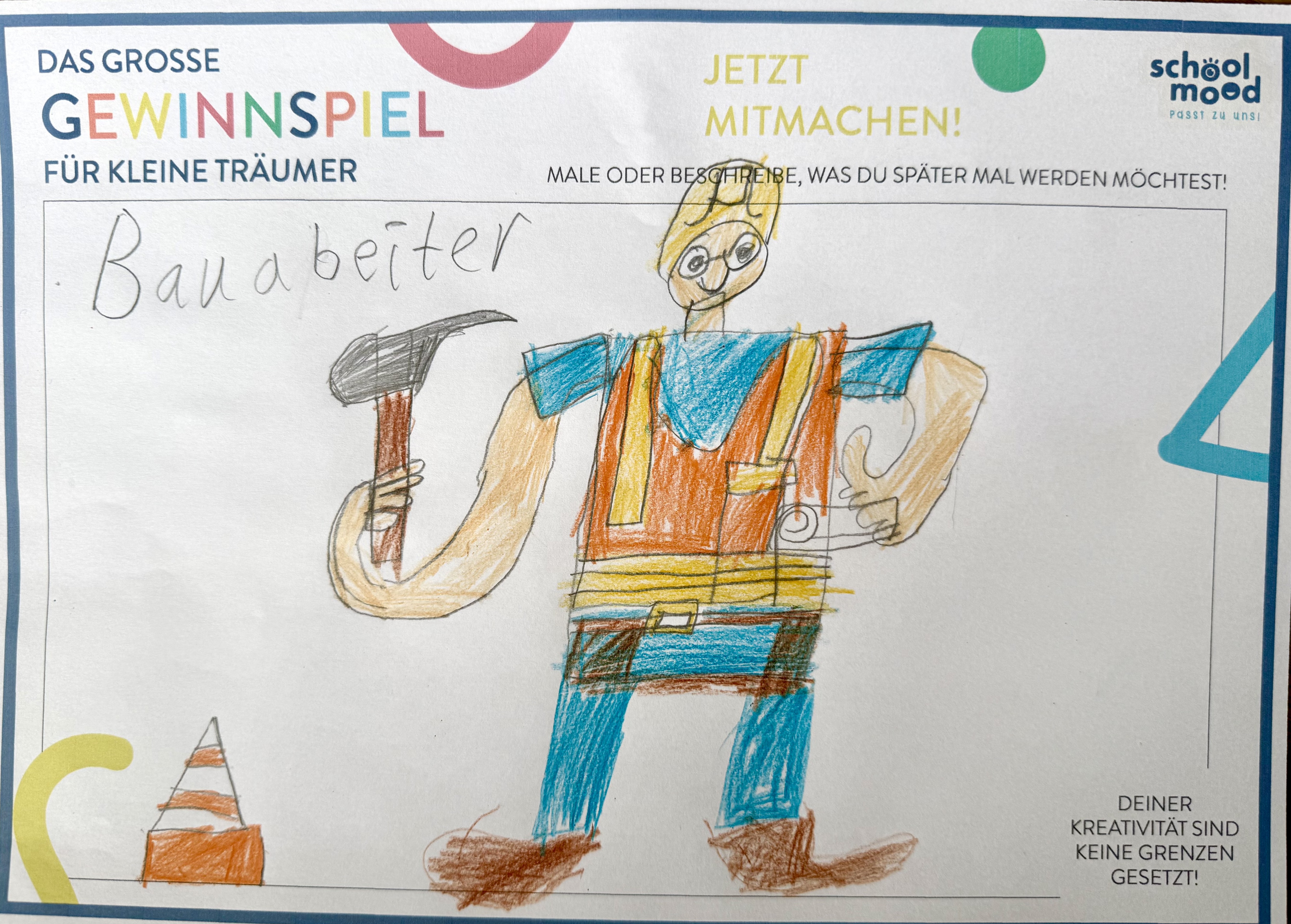 Henri, 8 Jahre - Bauarbeiter