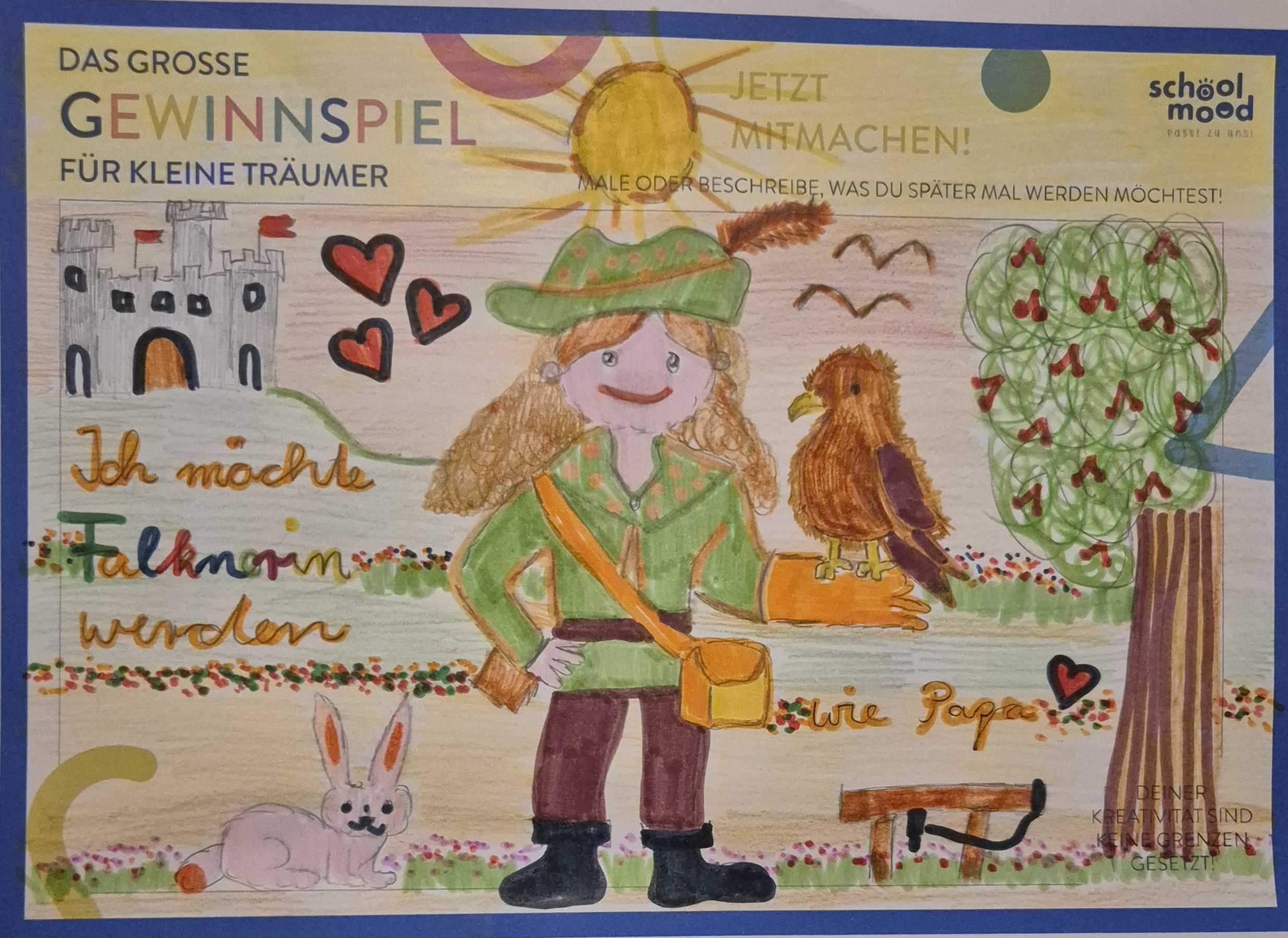 Paula, 8 Jahre - Falknerin