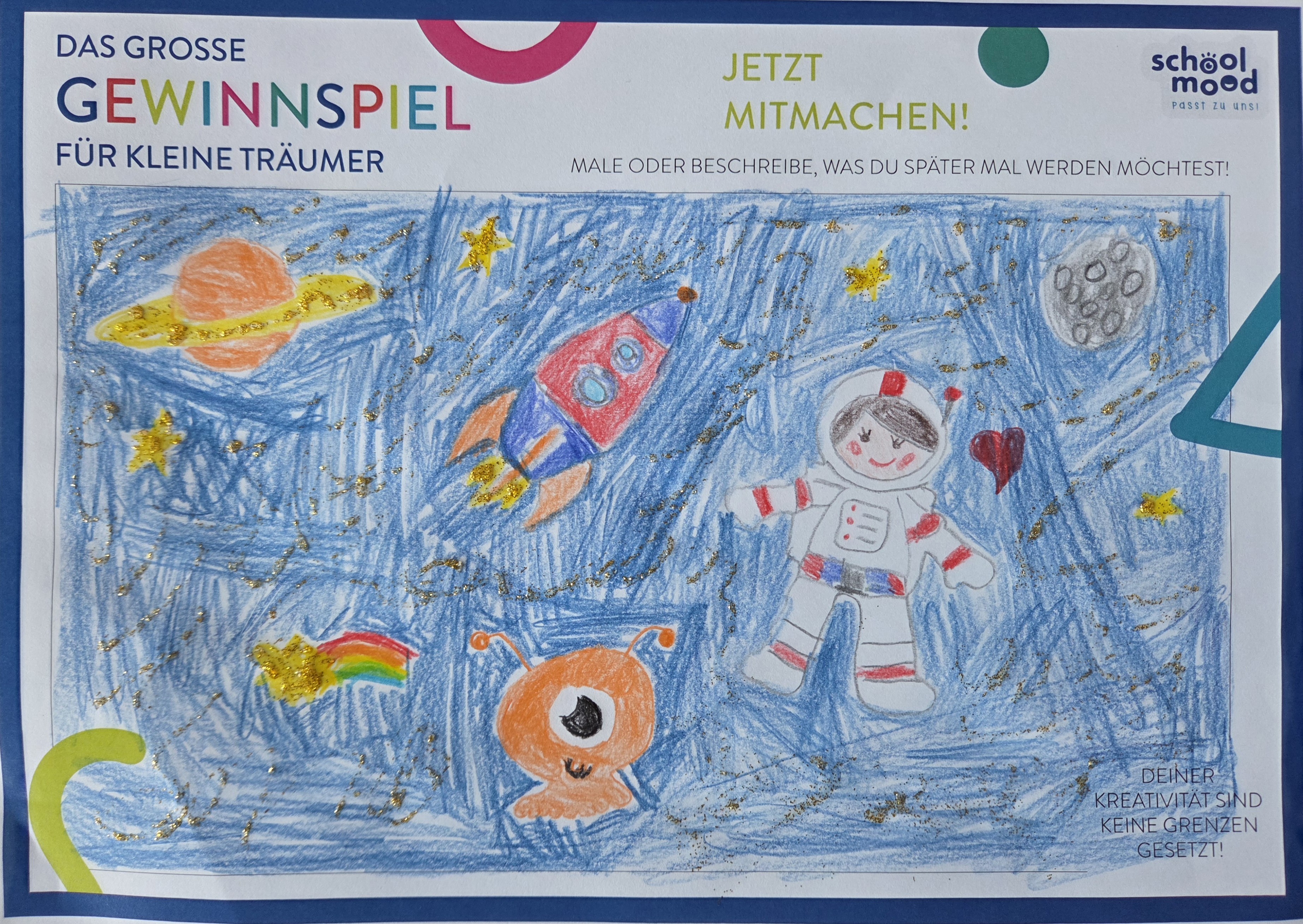 Mina, 5 Jahre - Astronautin