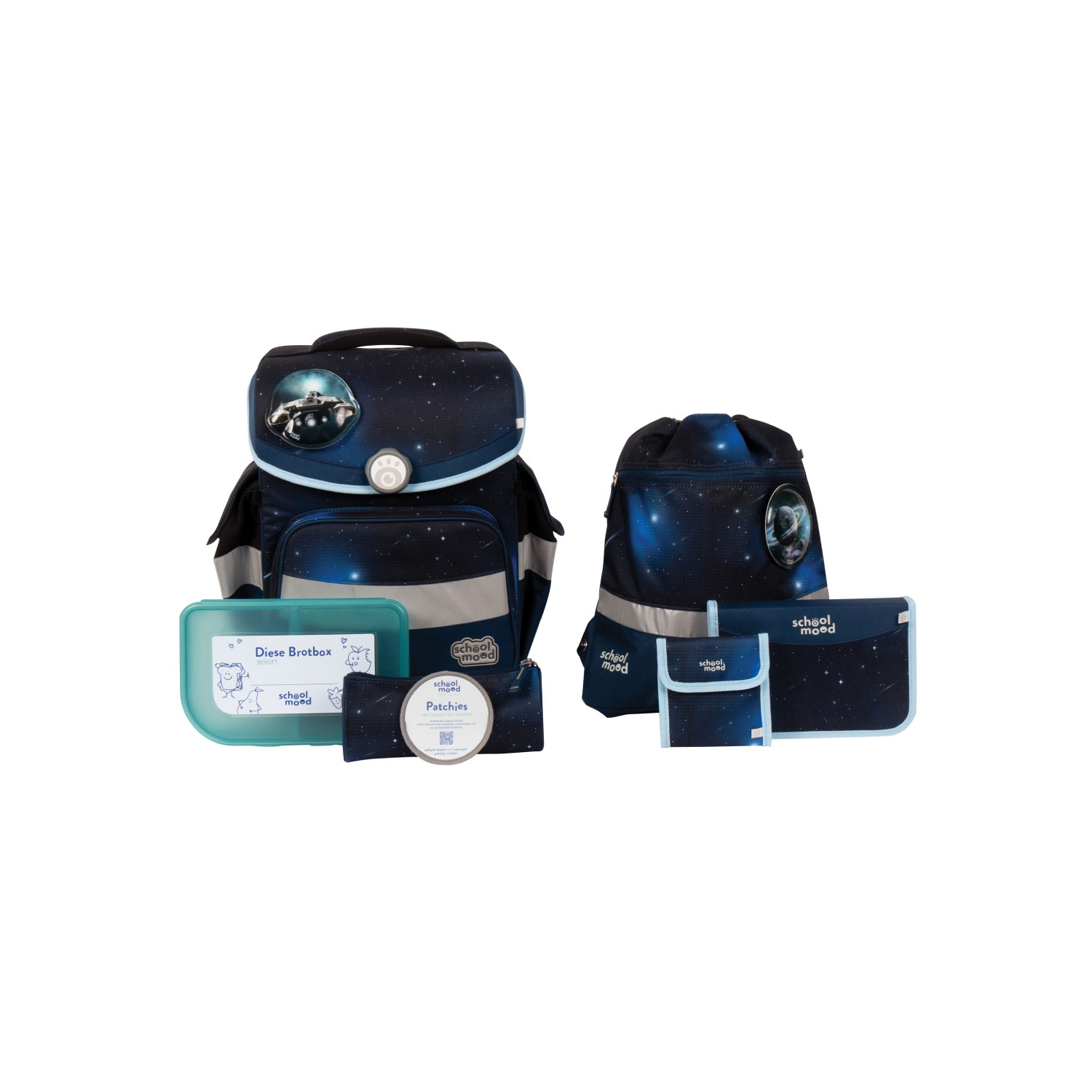Timeless Moritz (Weltall), 7-tlg. Schulranzenset Timeless Moritz (Weltall), 7-tlg. Schulranzenset