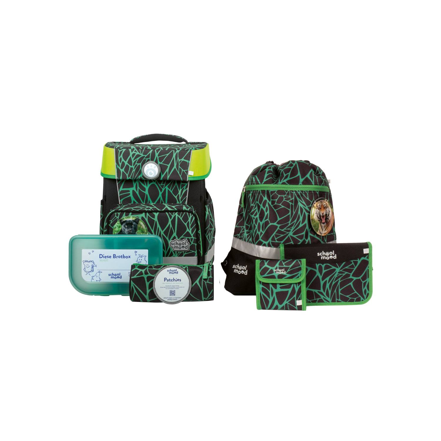 Champion Linus (Panther), 7-tlg. Schulranzenset Champion Linus (Panther), 7-tlg. Schulranzenset