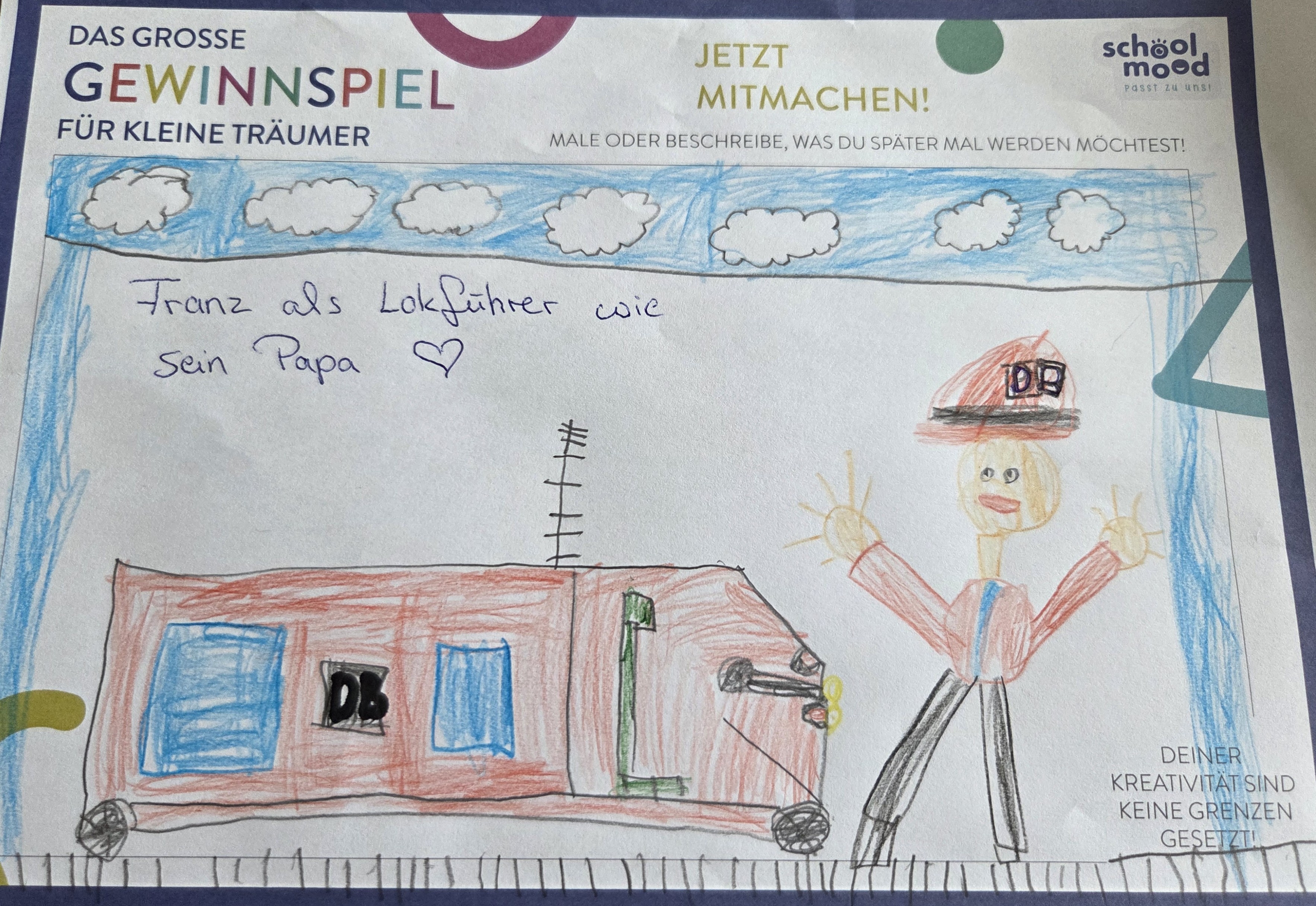 Franz, 6 Jahre - Lokführer