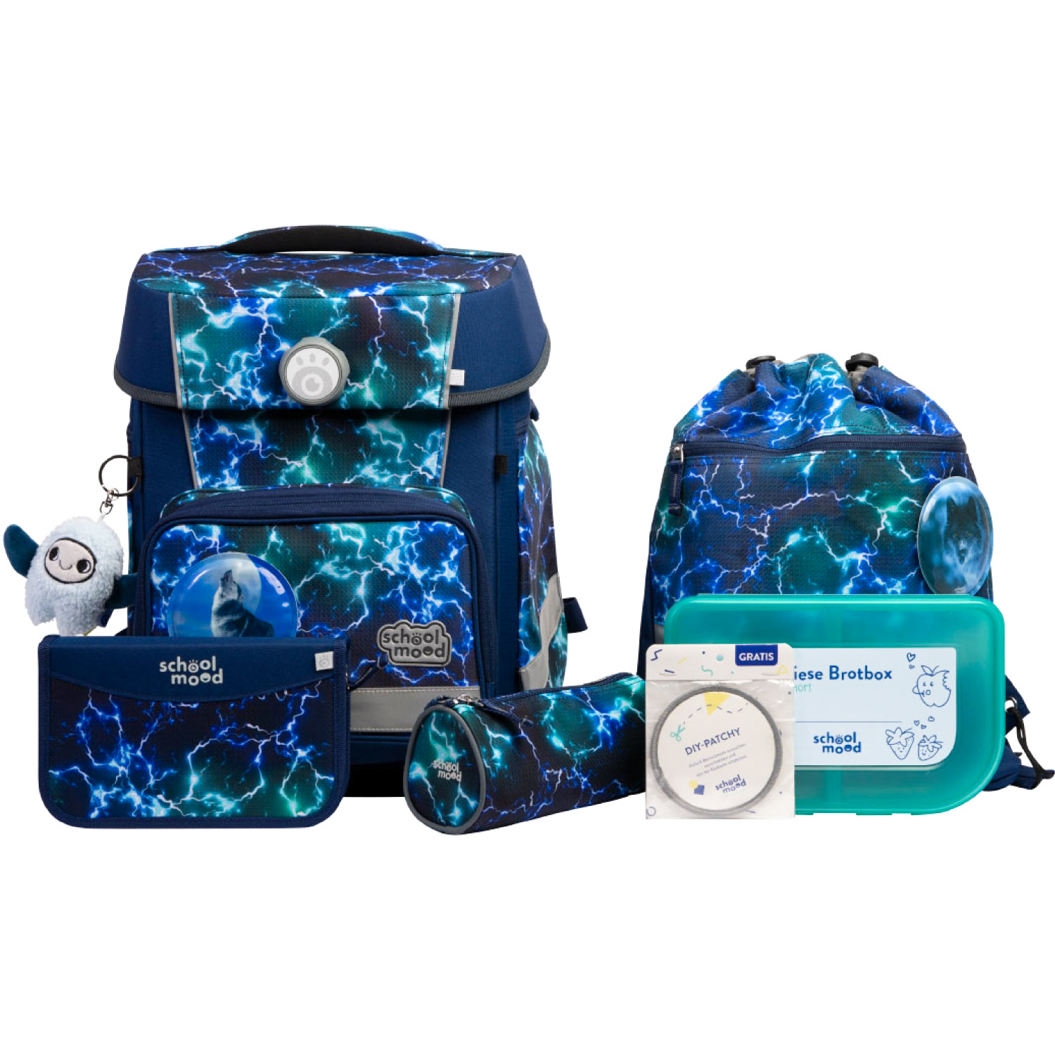 Champion Maxx Pro Felix (Wolf), 7-tlg. Schulranzenset Champion Maxx Pro Felix (Wolf), 7-tlg. Schulranzenset