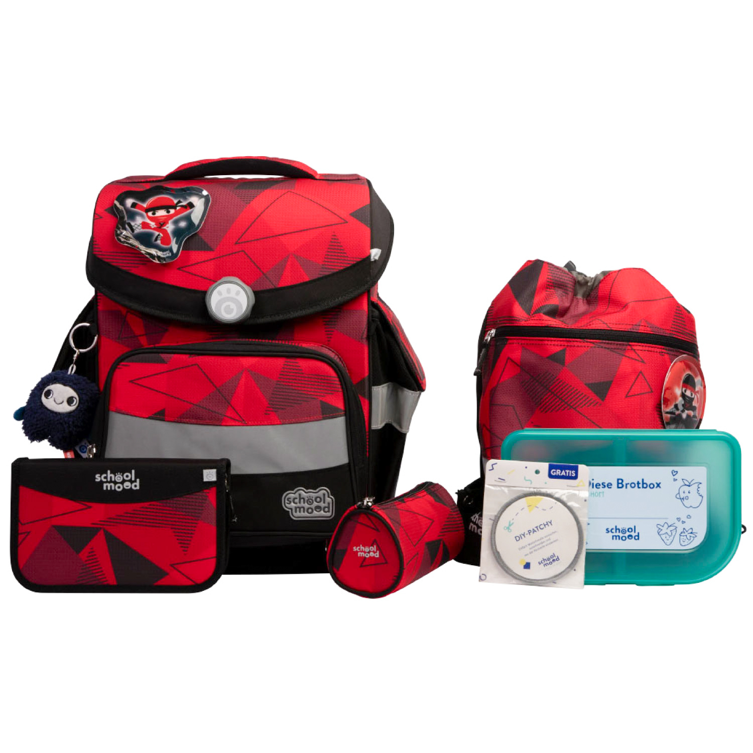 Timeless Pro Kai (Ninja), 7-tlg. Schulranzenset  Timeless Pro Kai (Ninja), 7-tlg. Schulranzenset