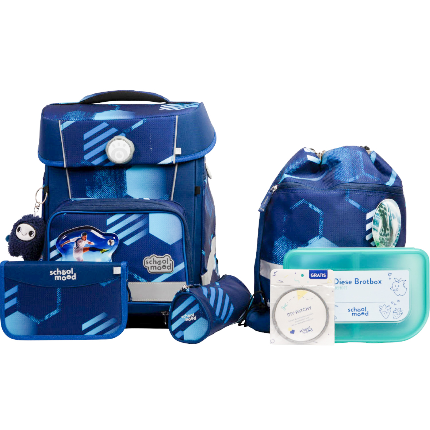 Champion Maxx Pro Jonas (Fußball), 7-tlg. Schulranzenset  Champion Maxx Pro Jonas (Fußball), 7-tlg. Schulranzenset