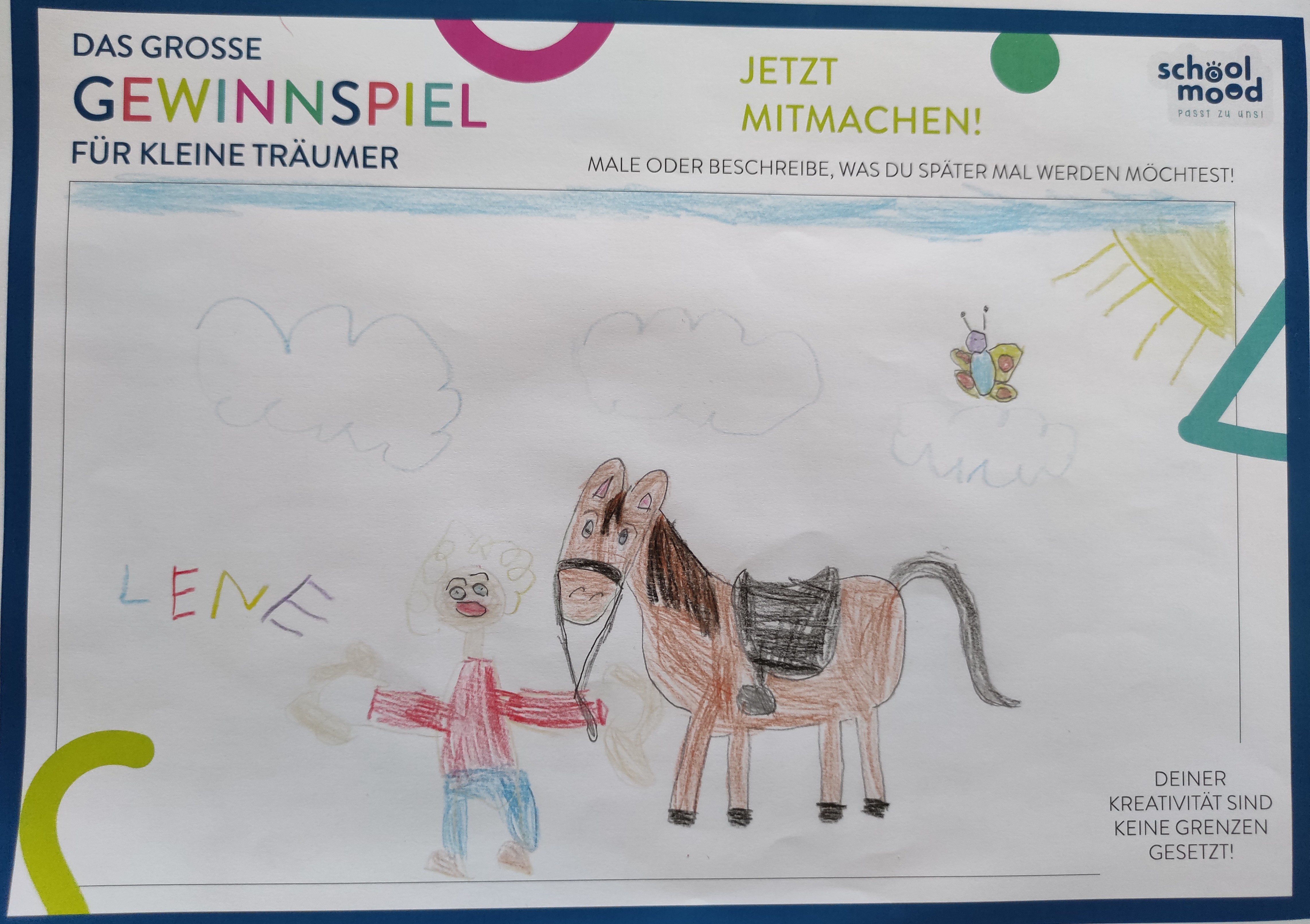 Lene, 5 Jahre - Reiterin