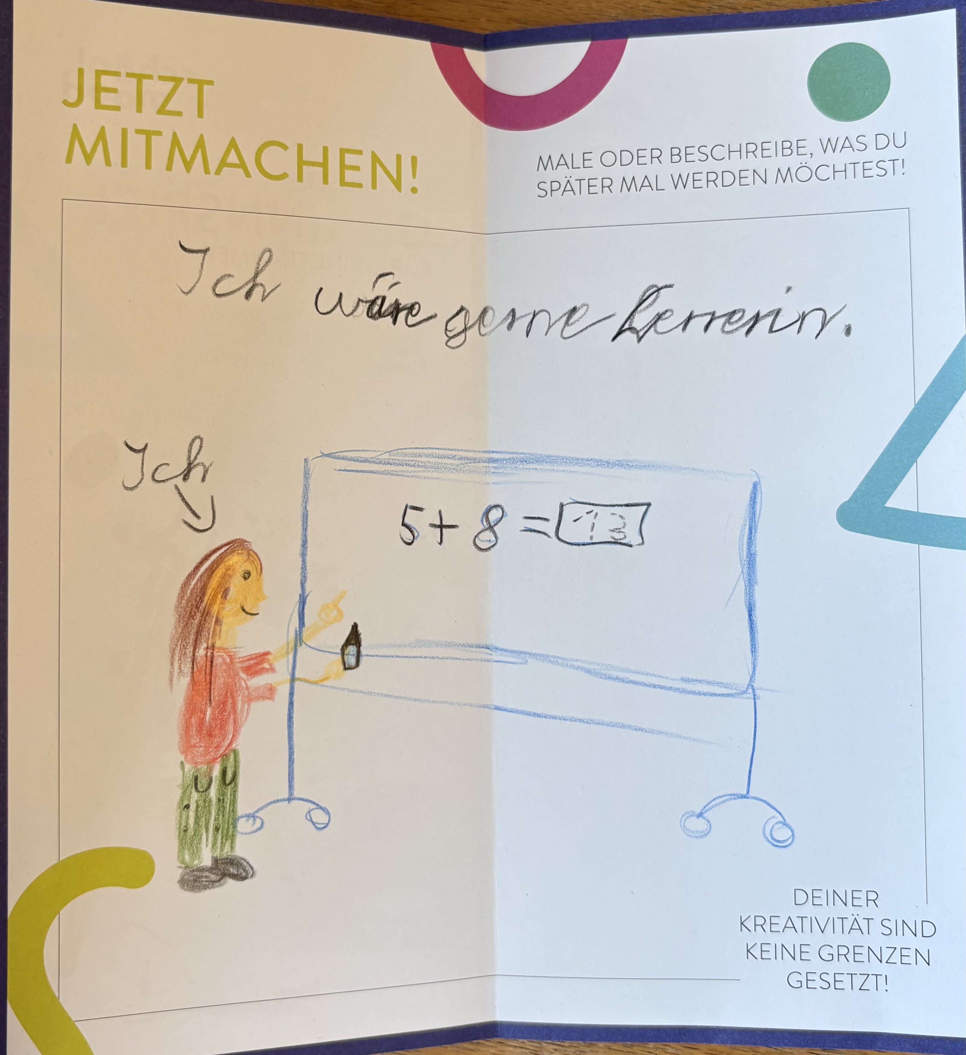 Marie, 8 Jahre - Lehrerin