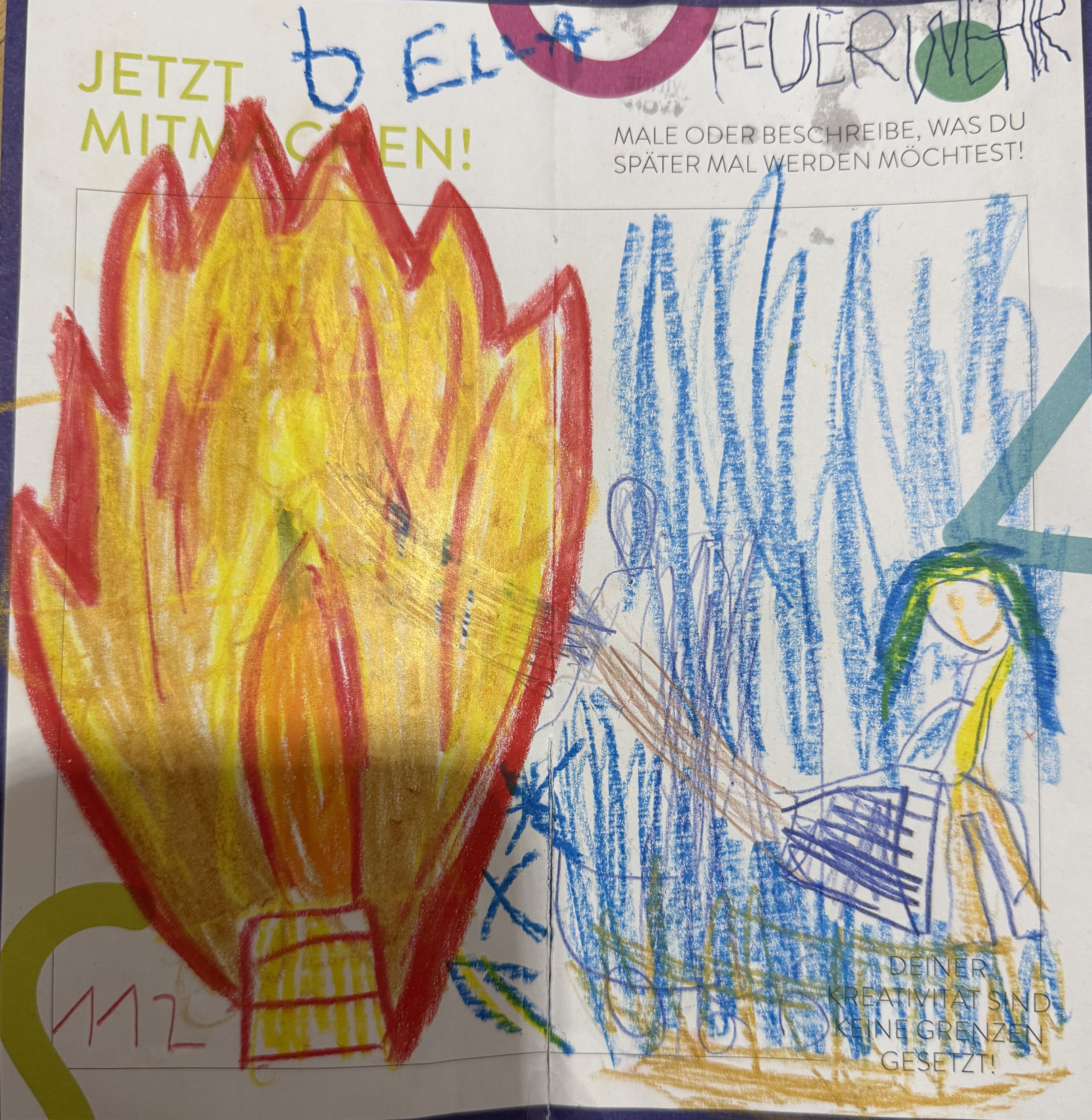 Ella, 6 Jahre - Feuerwehrfrau