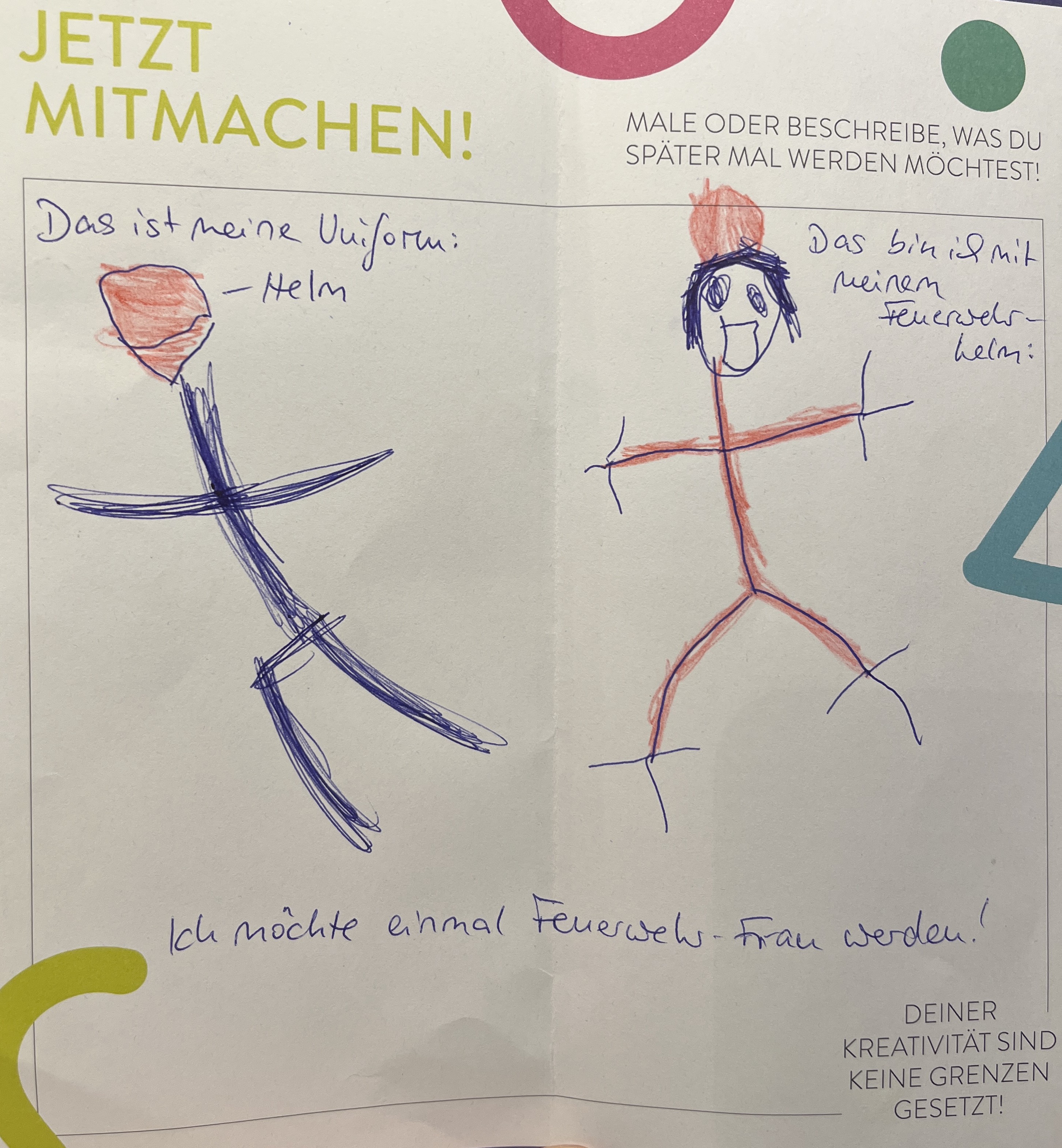 Marlene, 5 Jahre - Feuerwehrfrau