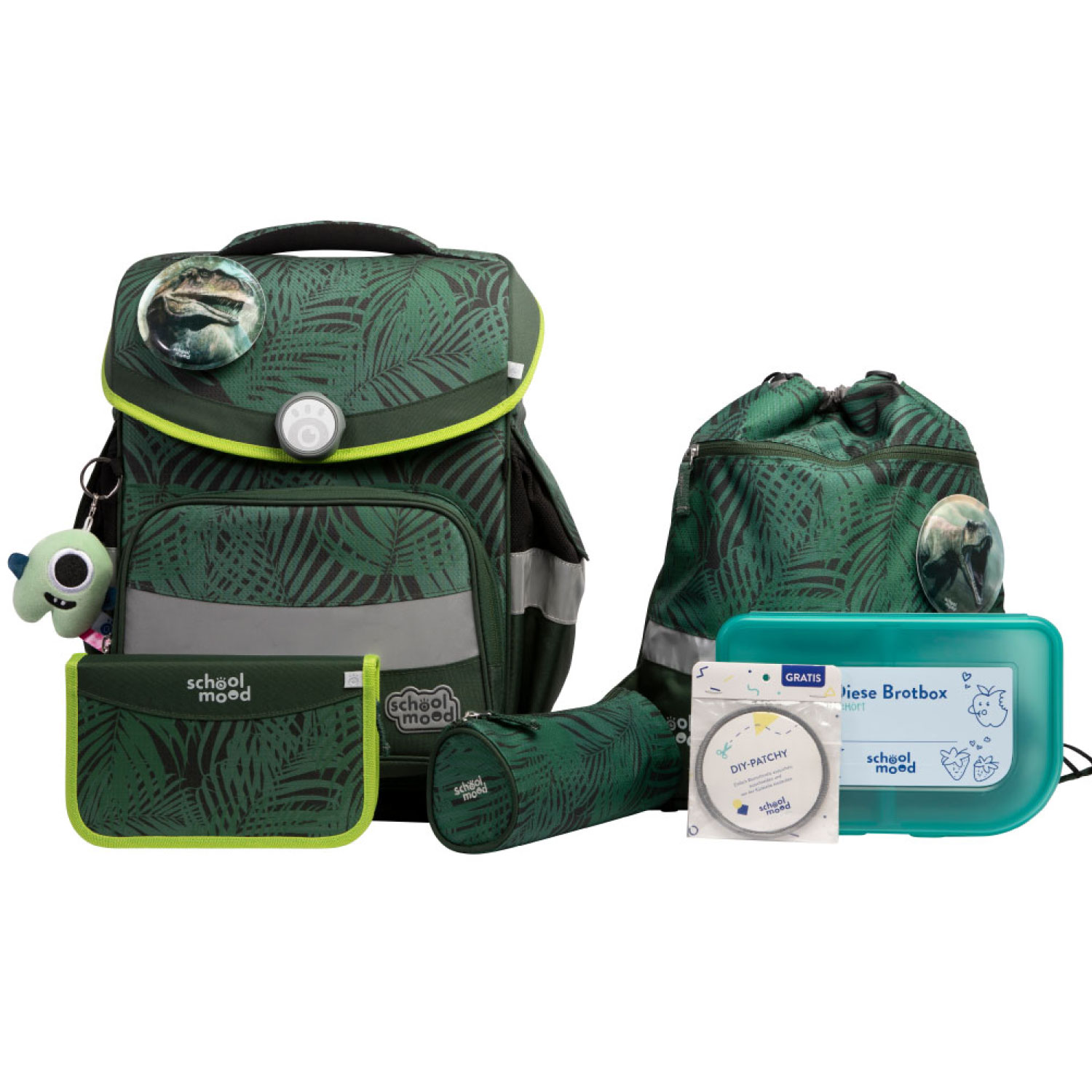 Timeless Pro Daniel (Dinosaurier), 7-tlg. Schulranzenset Timeless Pro Daniel (Dinosaurier), 7-tlg. Schulranzenset