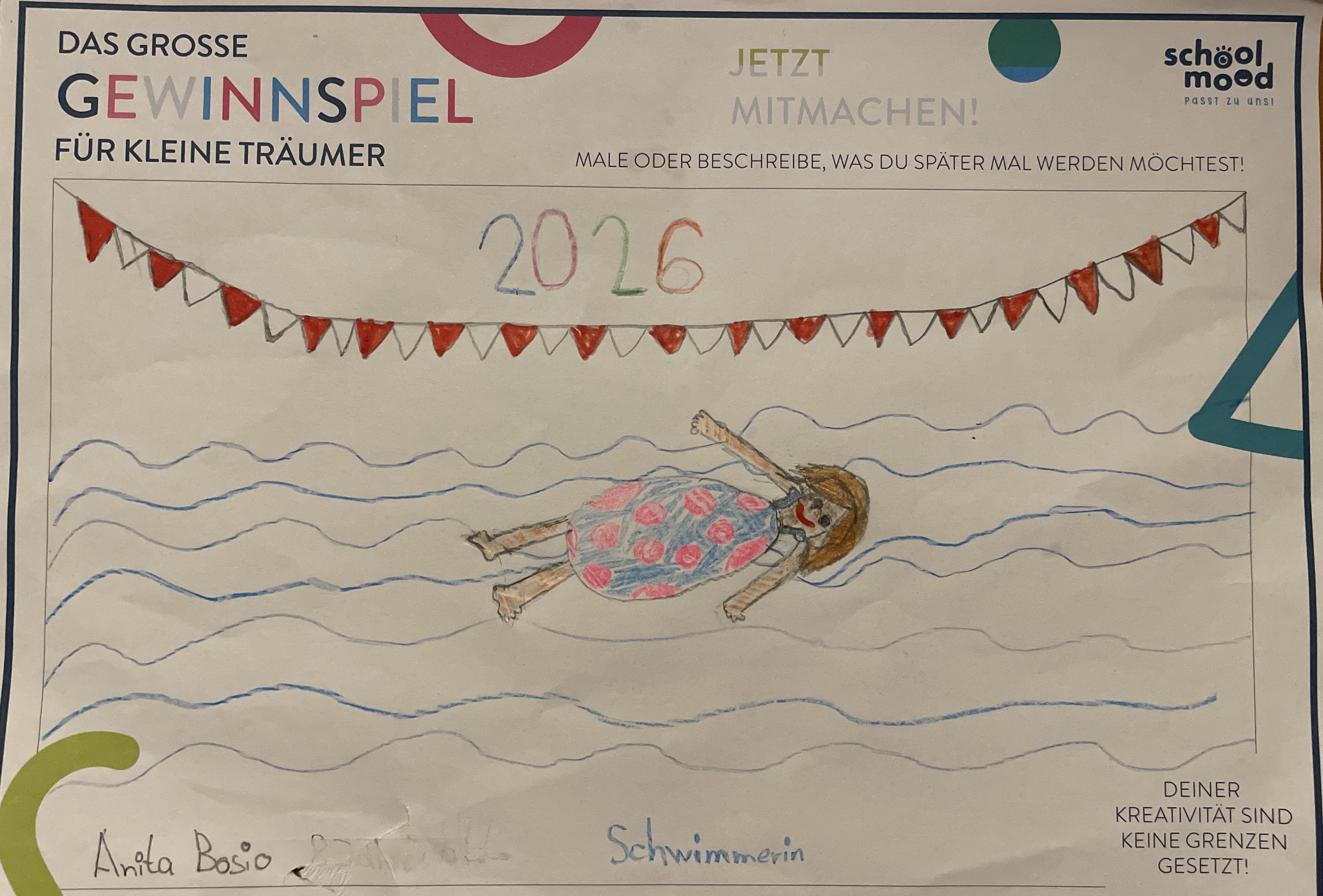 Anita, 8 Jahre - Schwimmerin