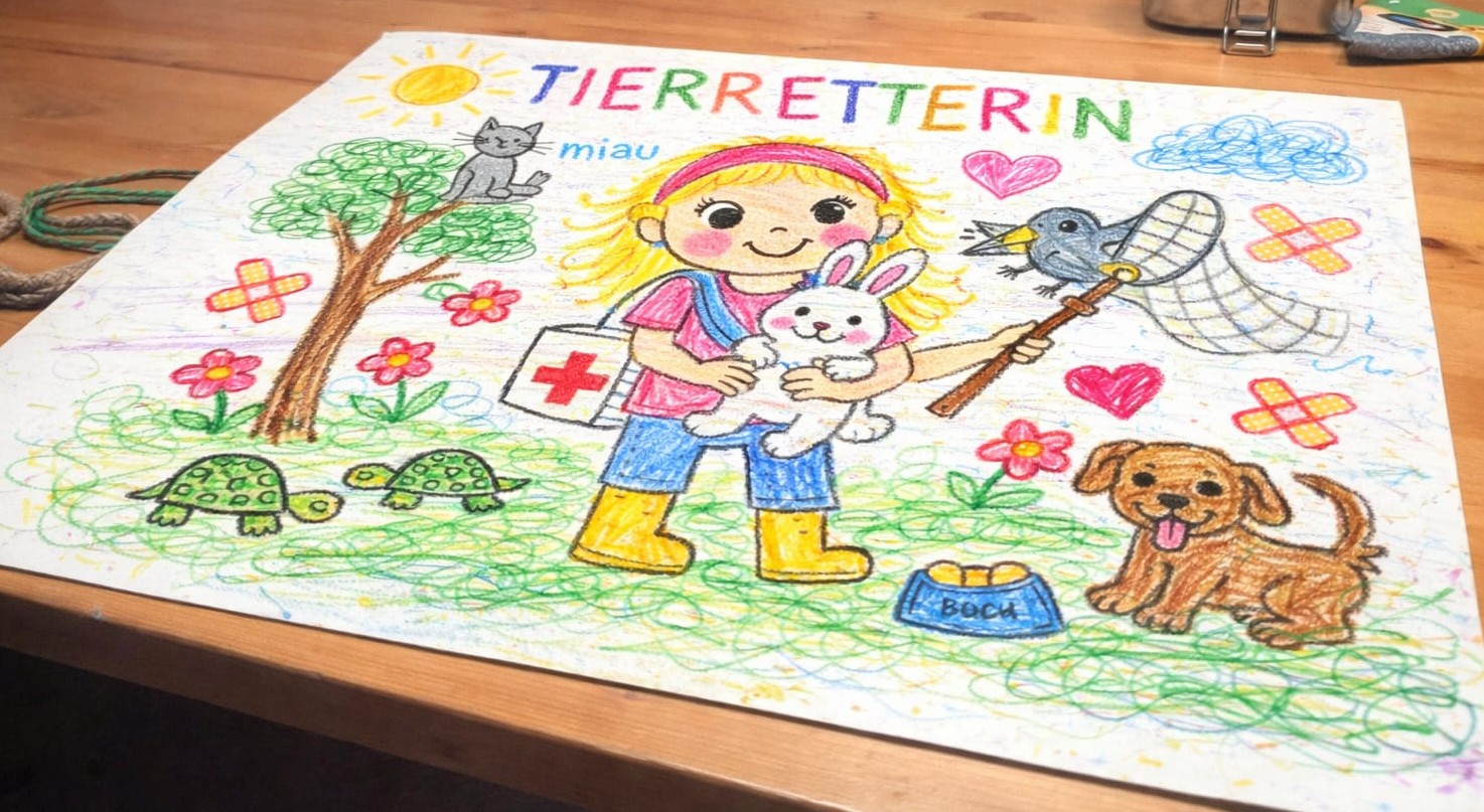 Ella, 5 Jahre - Tierretterin