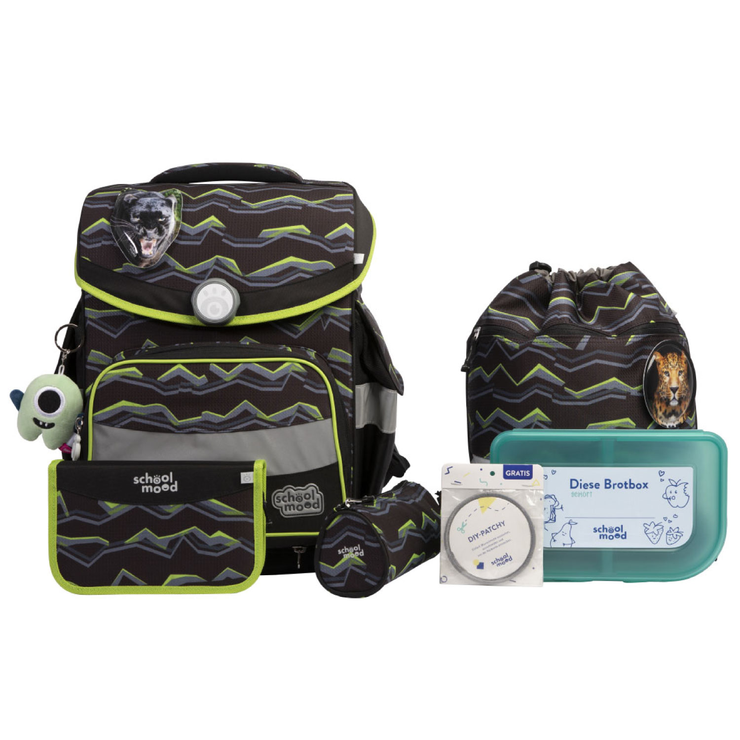 Timeless Pro Finn (Raubkatze), 7-tlg. Schulranzenset Timeless Pro Finn (Raubkatze), 7-tlg. Schulranzenset