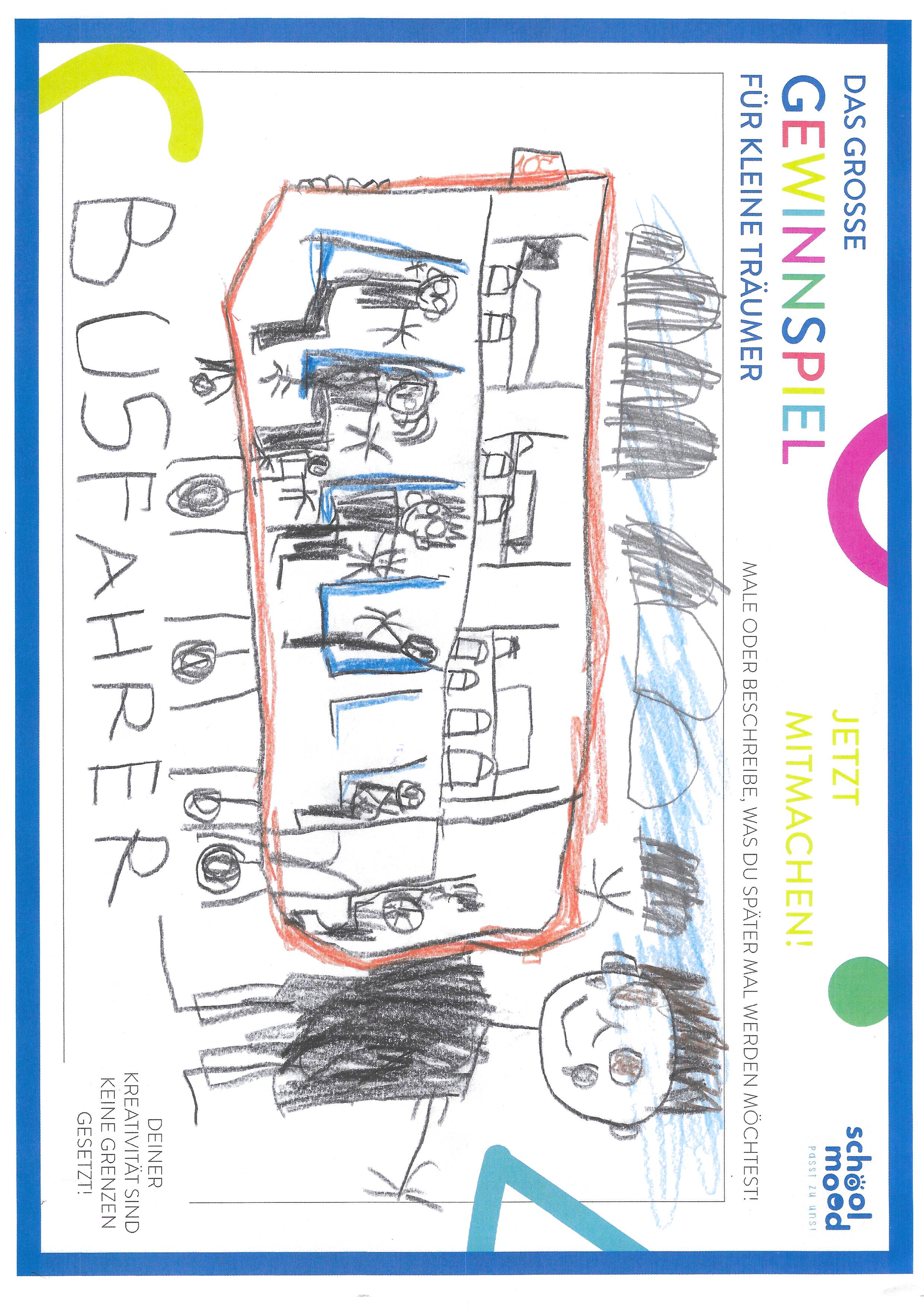 Marlon, 5 Jahre - Busfahrer