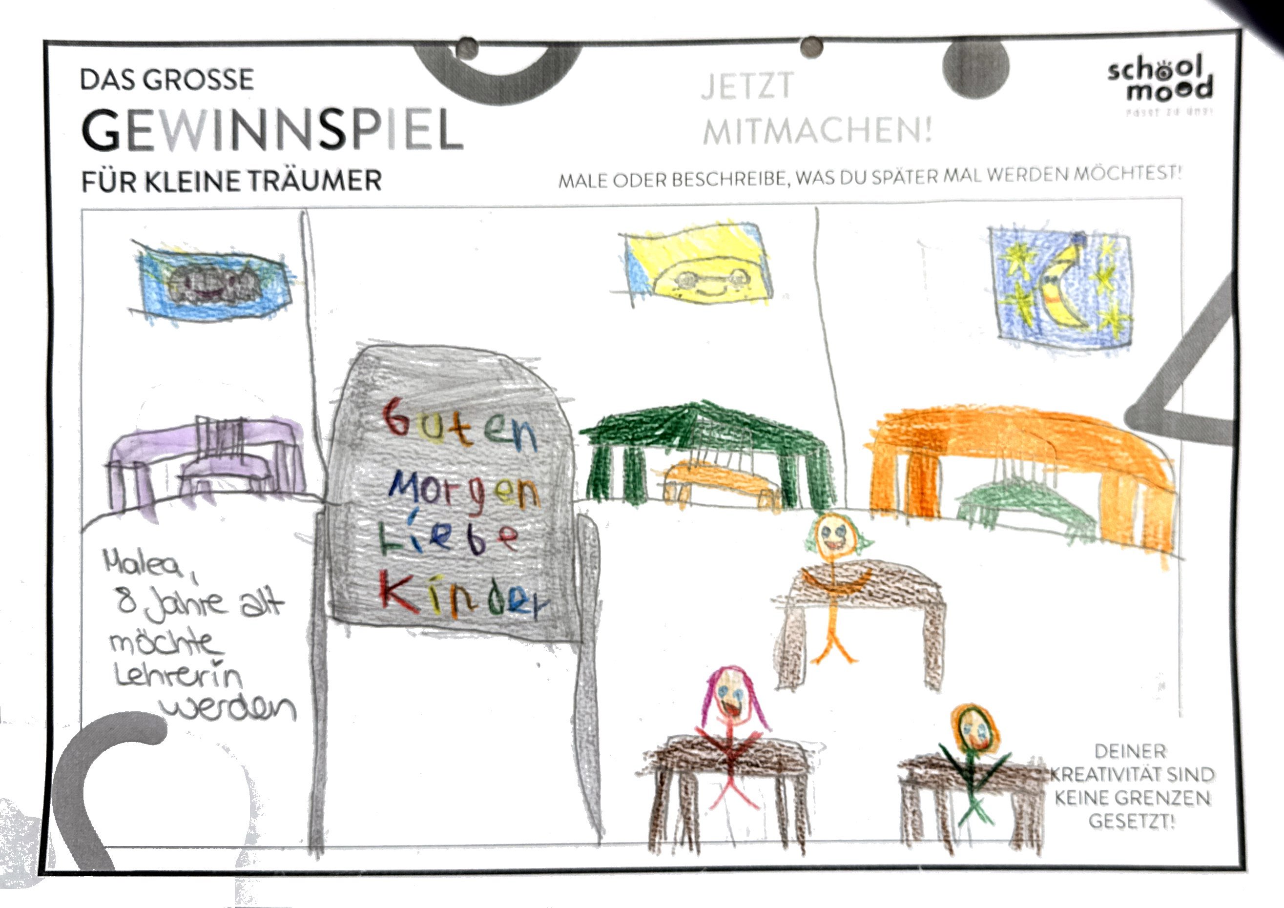 Malea, 8 Jahre - Lehrerin