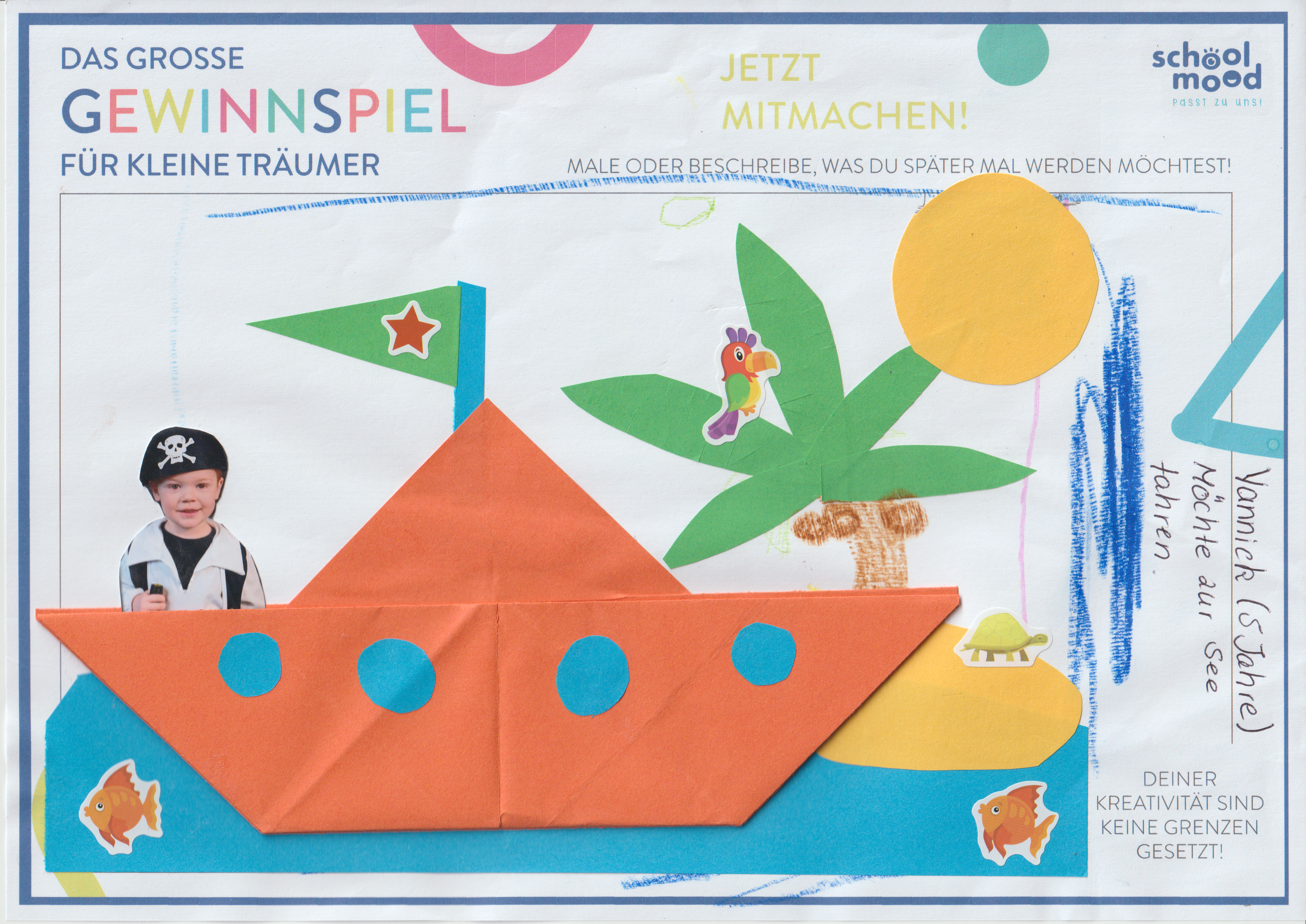 Yannick, 5 Jahre - Seefahrer