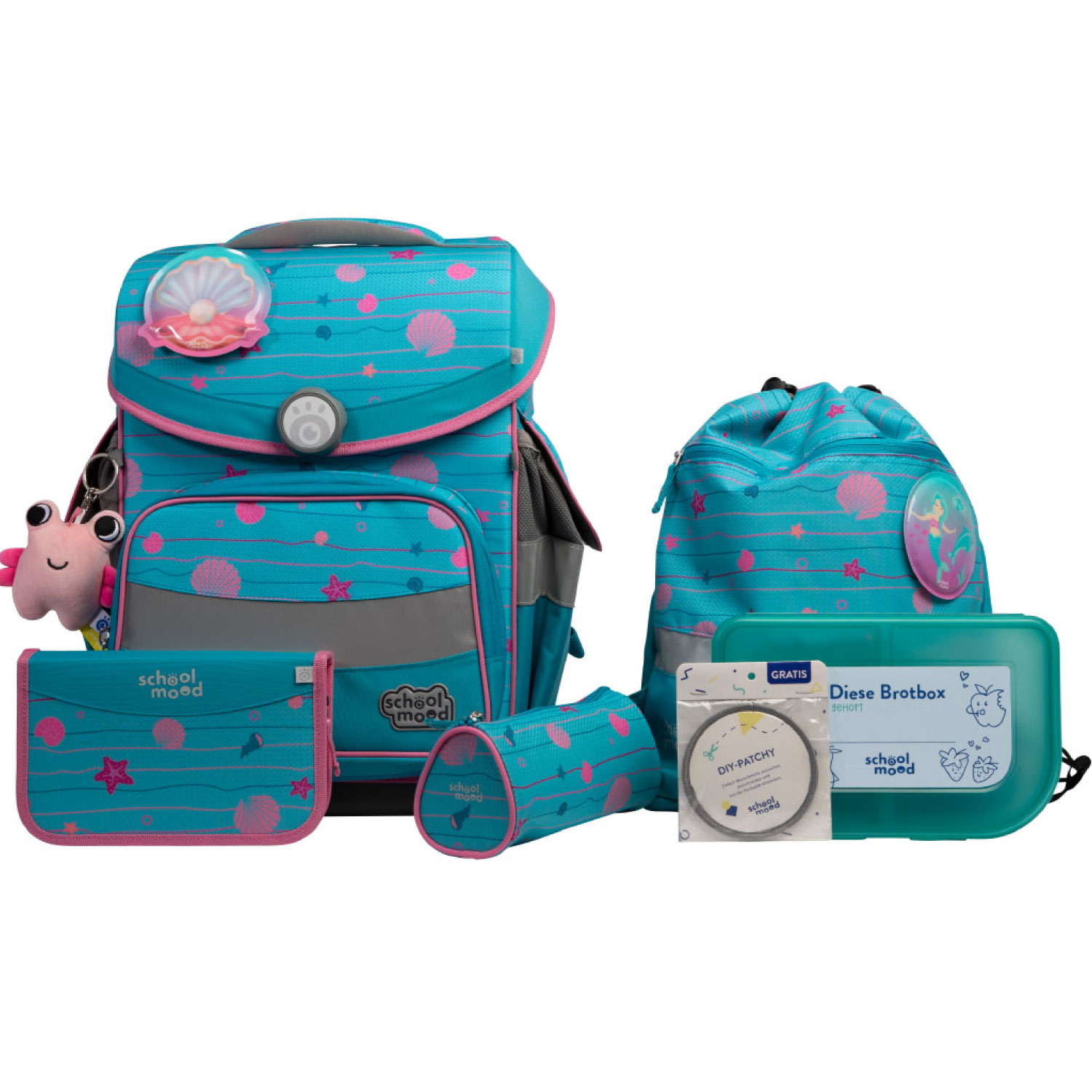 Timeless Pro Lilly (Meerjungfrau), 7-tlg. Schulranzenset Timeless Pro Lilly (Meerjungfrau), 7-tlg. Schulranzenset