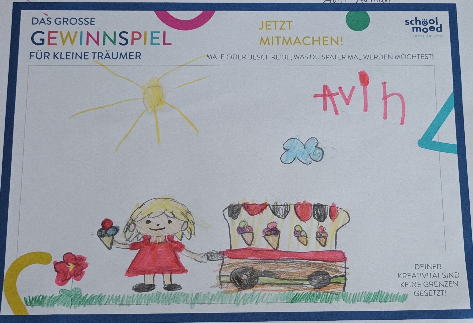 Avin, 5 Jahre - Eisverkäuferin