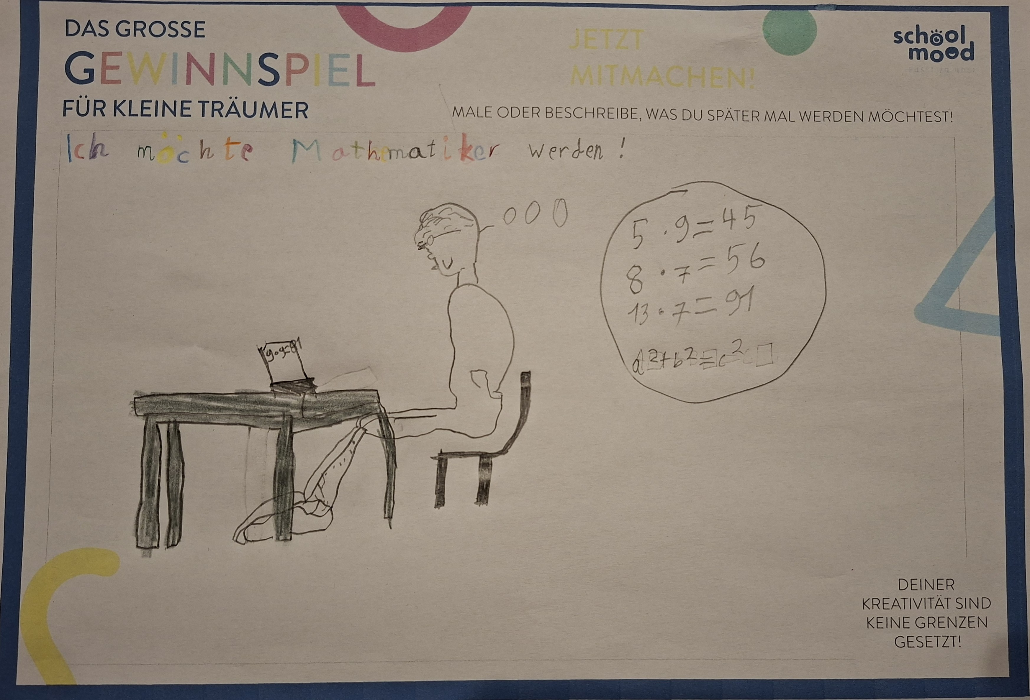 Lukas, 8 Jahre - Mathematiker