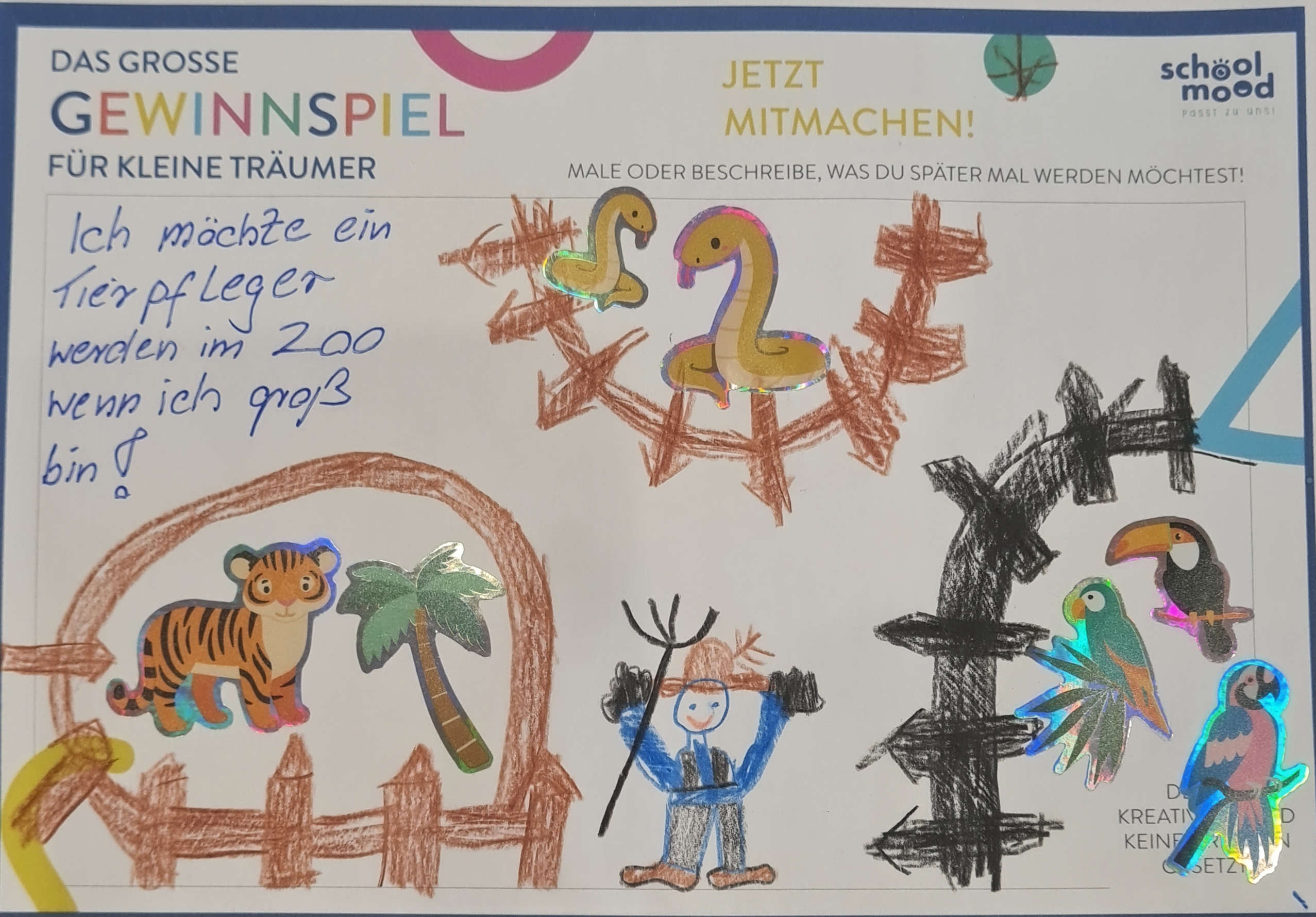 Luca, 5 Jahre - Tierpfleger