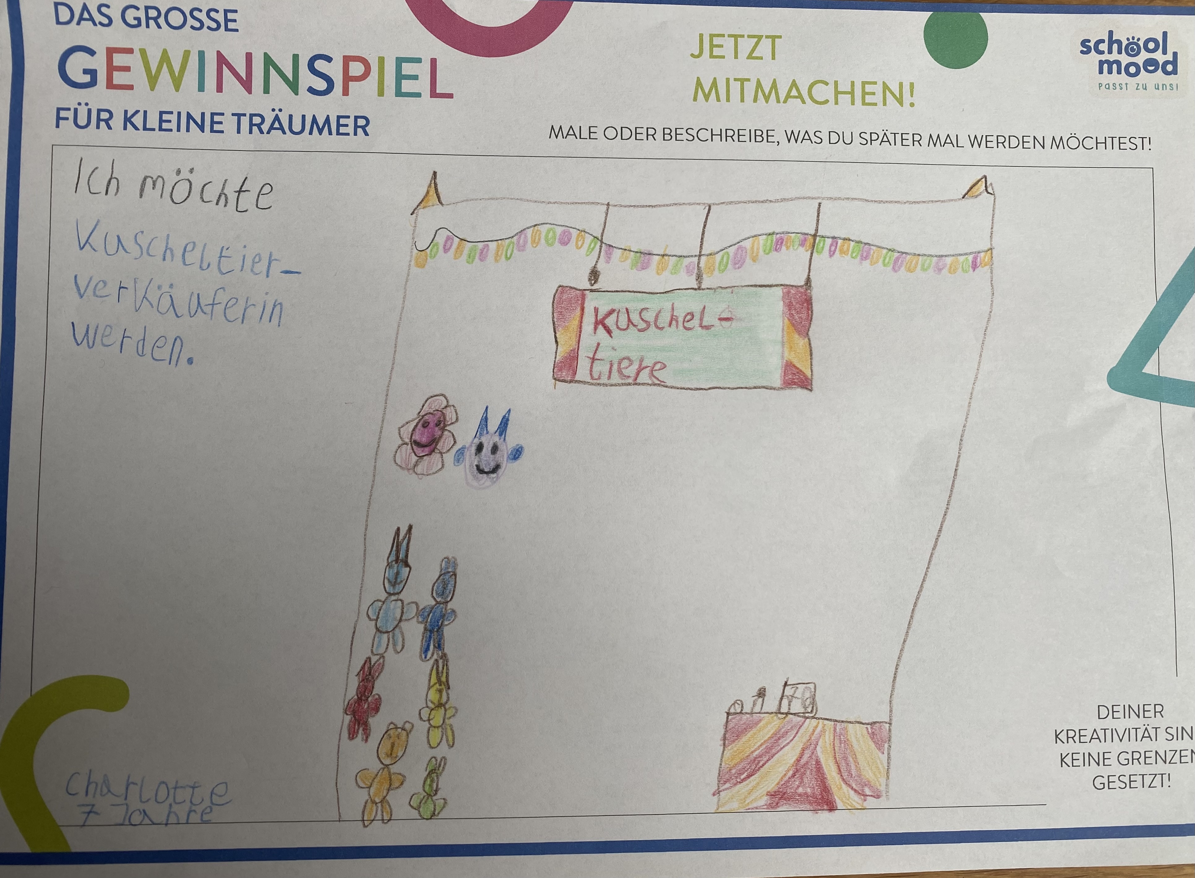 Charlotte, 7 Jahre - Kuscheltierverkäuferin