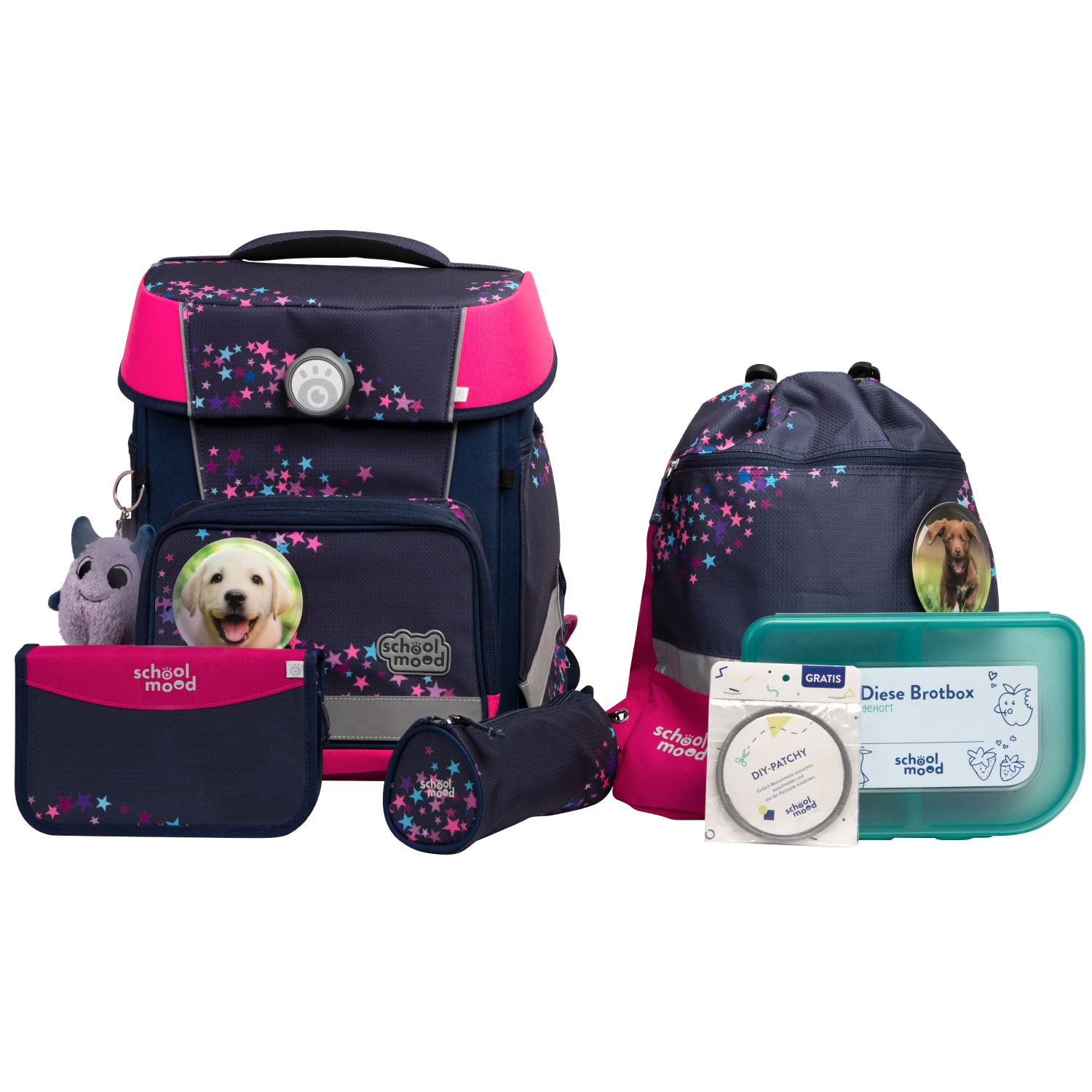 Champion Maxx Pro Leni (Hund), 7-tlg. Schulranzenset Champion Maxx Pro Leni (Hund), 7-tlg. Schulranzenset