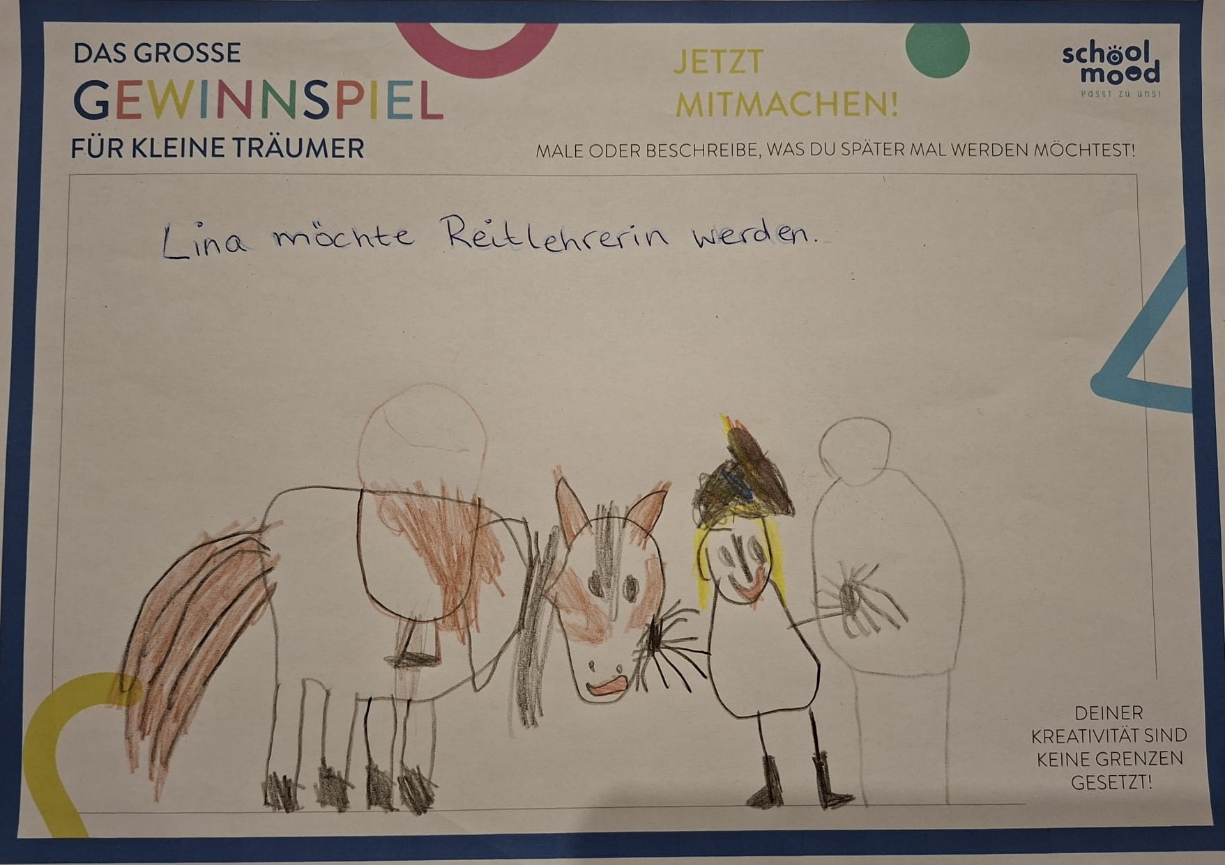 Lina, 5 Jahre - Reitlehrerin