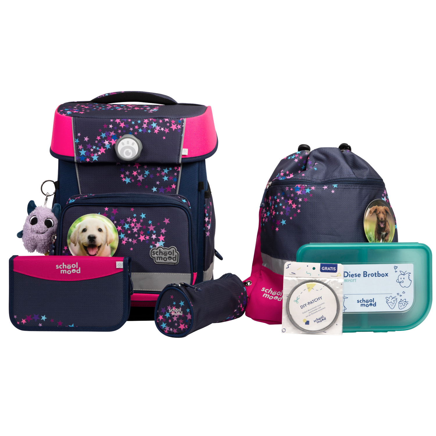 Champion Pro Leni (Hund), 7-tlg. Schulranzenset Champion Pro Leni (Hund), 7-tlg. Schulranzenset