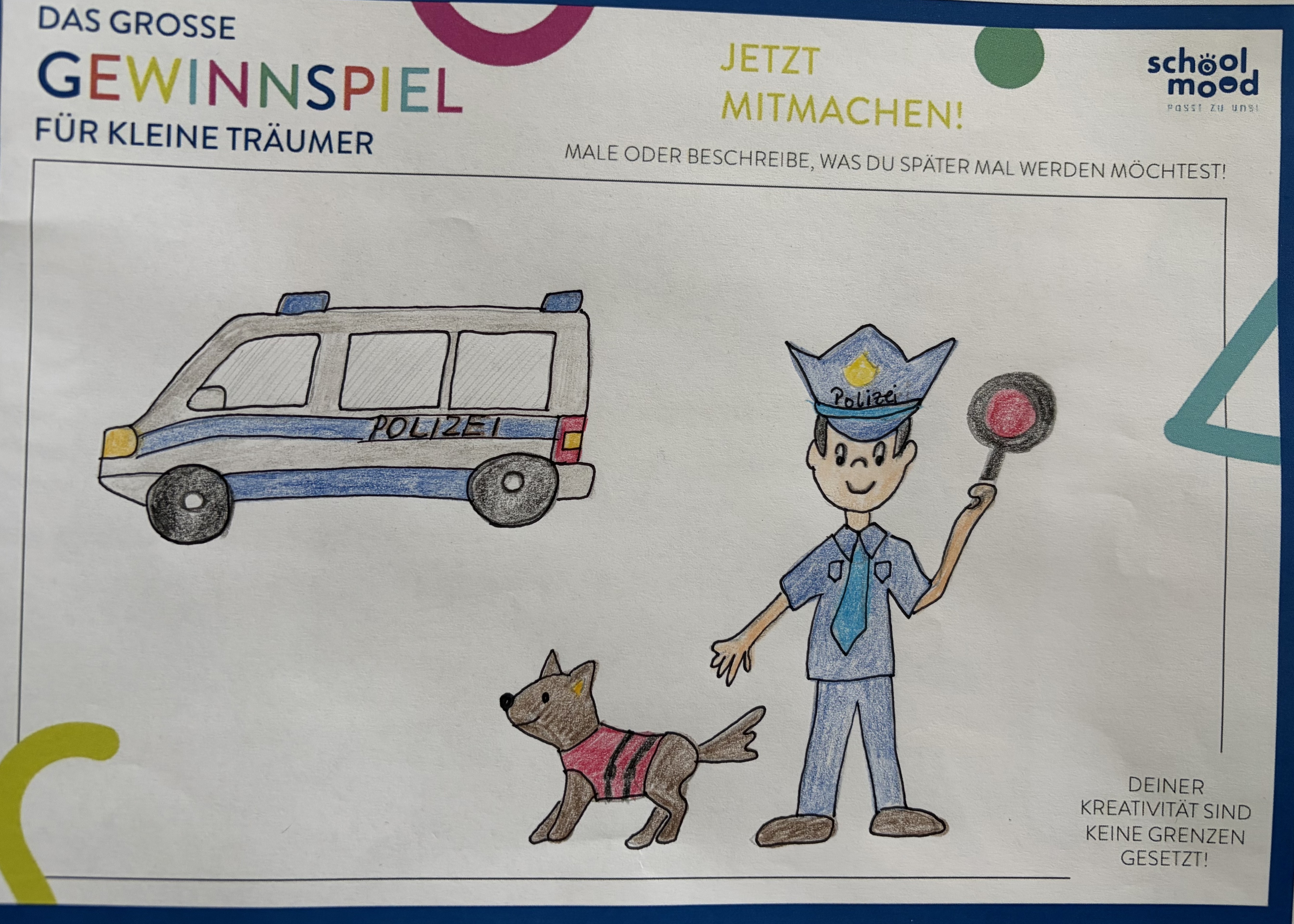 Lio, 7 Jahre - Polizist