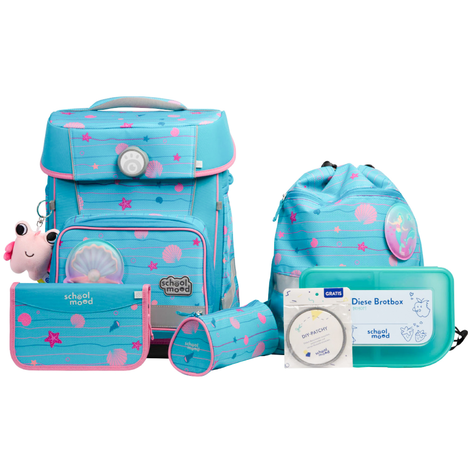 Champion Maxx Pro Lilly (Meerjungfrau), 7-tlg. Schulranzenset Champion Maxx Pro Lilly (Meerjungfrau), 7-tlg. Schulranzenset