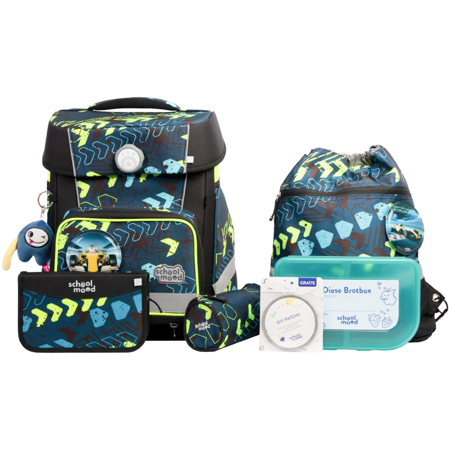 Champion Maxx Pro Elias (Rennwagen), 7-tlg. Schulranzenset Champion Maxx Pro Elias (Rennwagen), 7-tlg. Schulranzenset