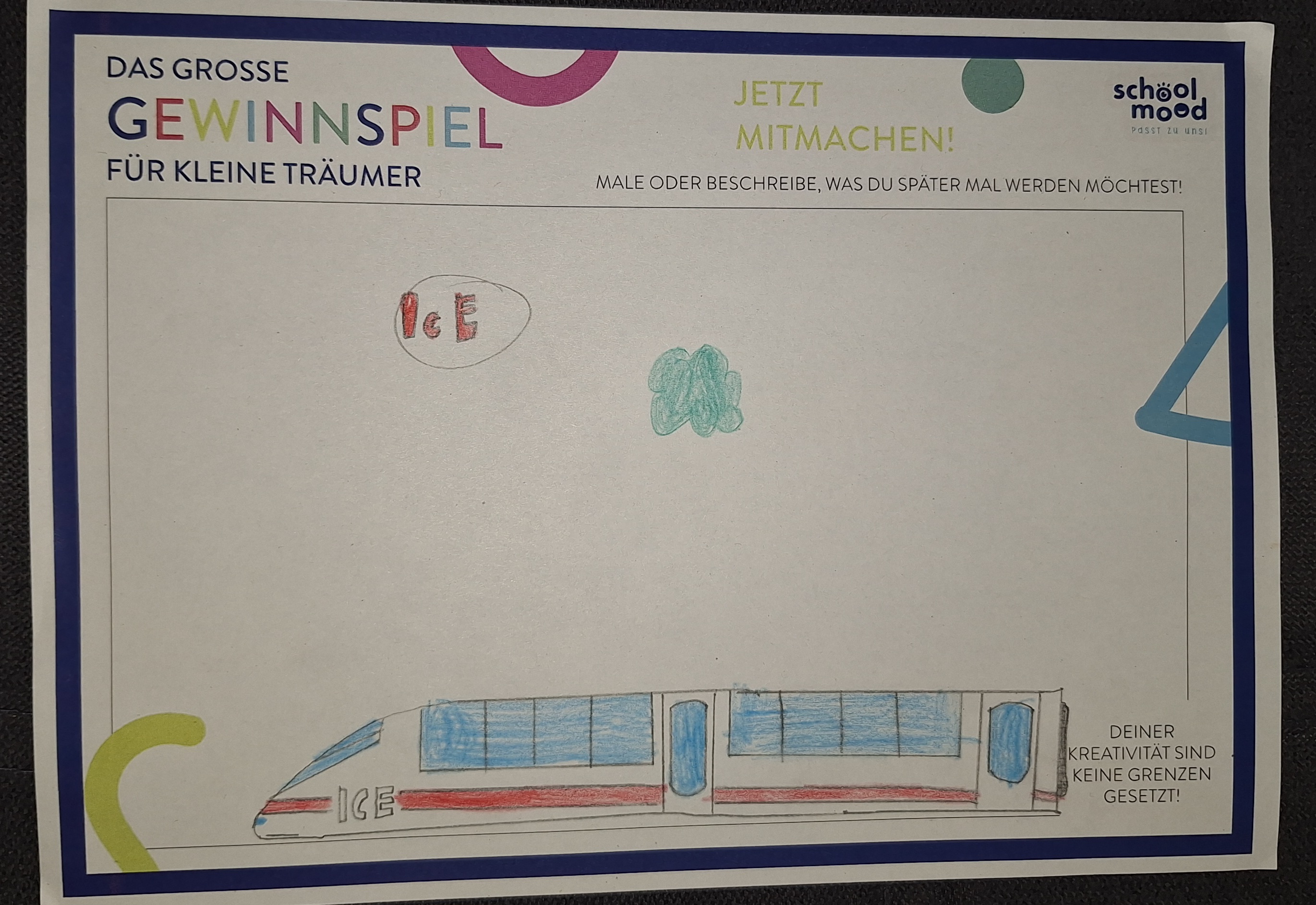 Emil, 8 Jahre - ICE Fahrer