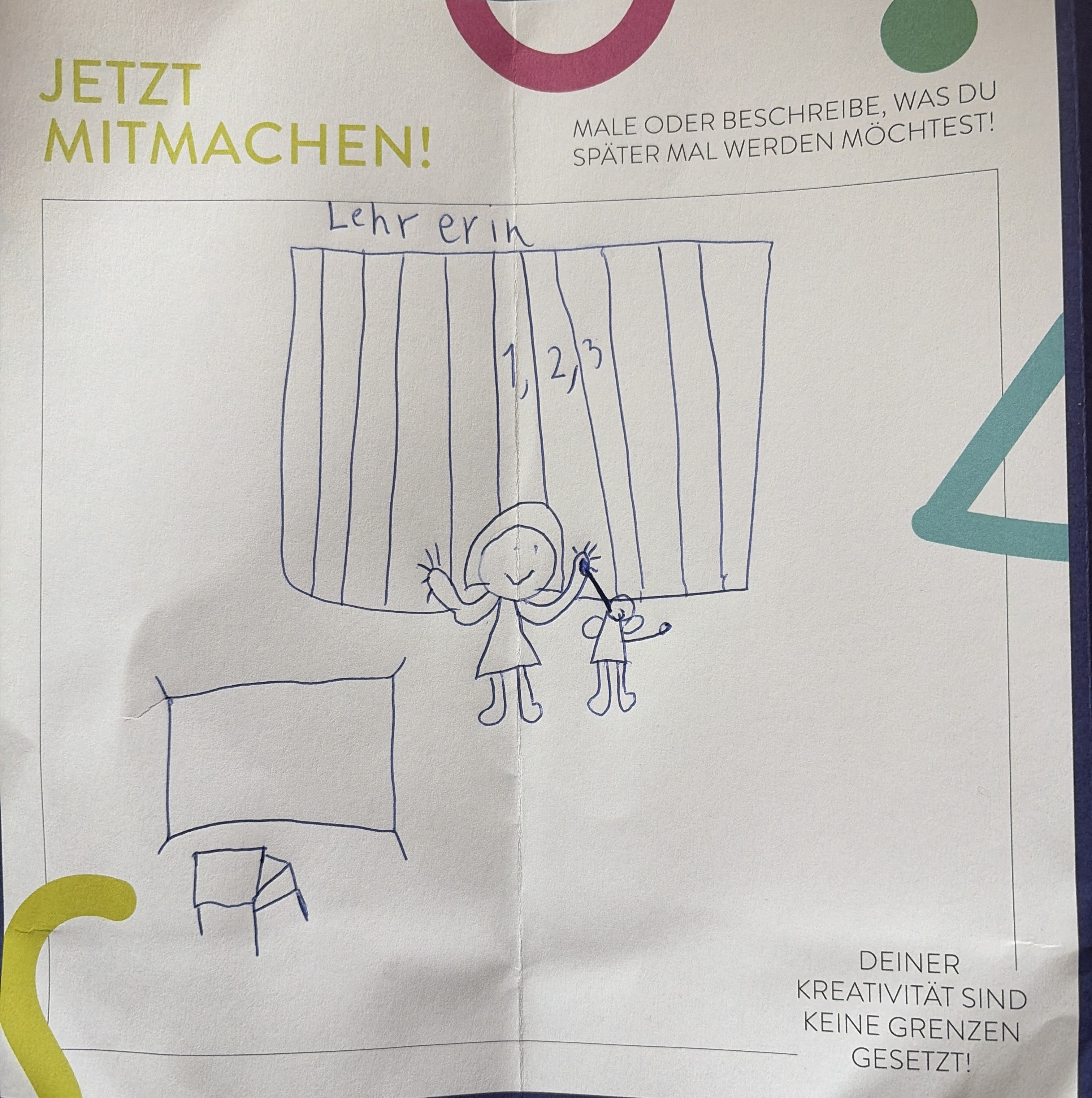 Gloria, 8 Jahre - Lehrerin