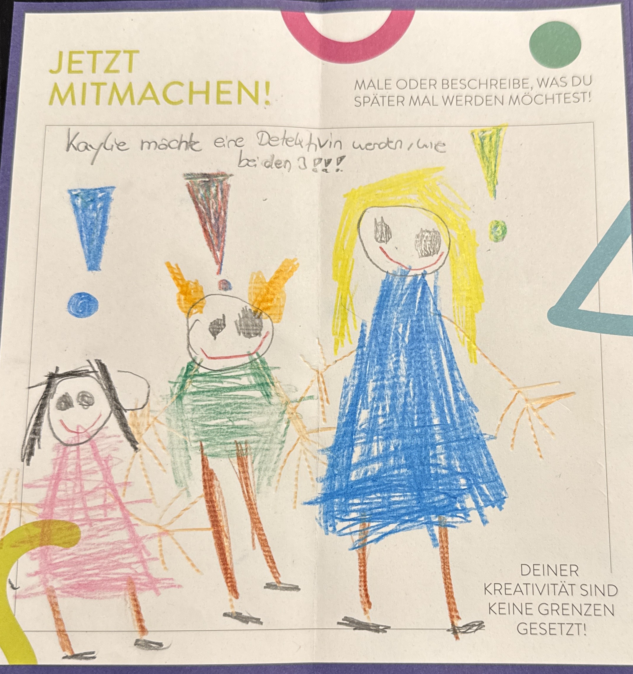 Kaylie, 5 Jahre - Detektivin