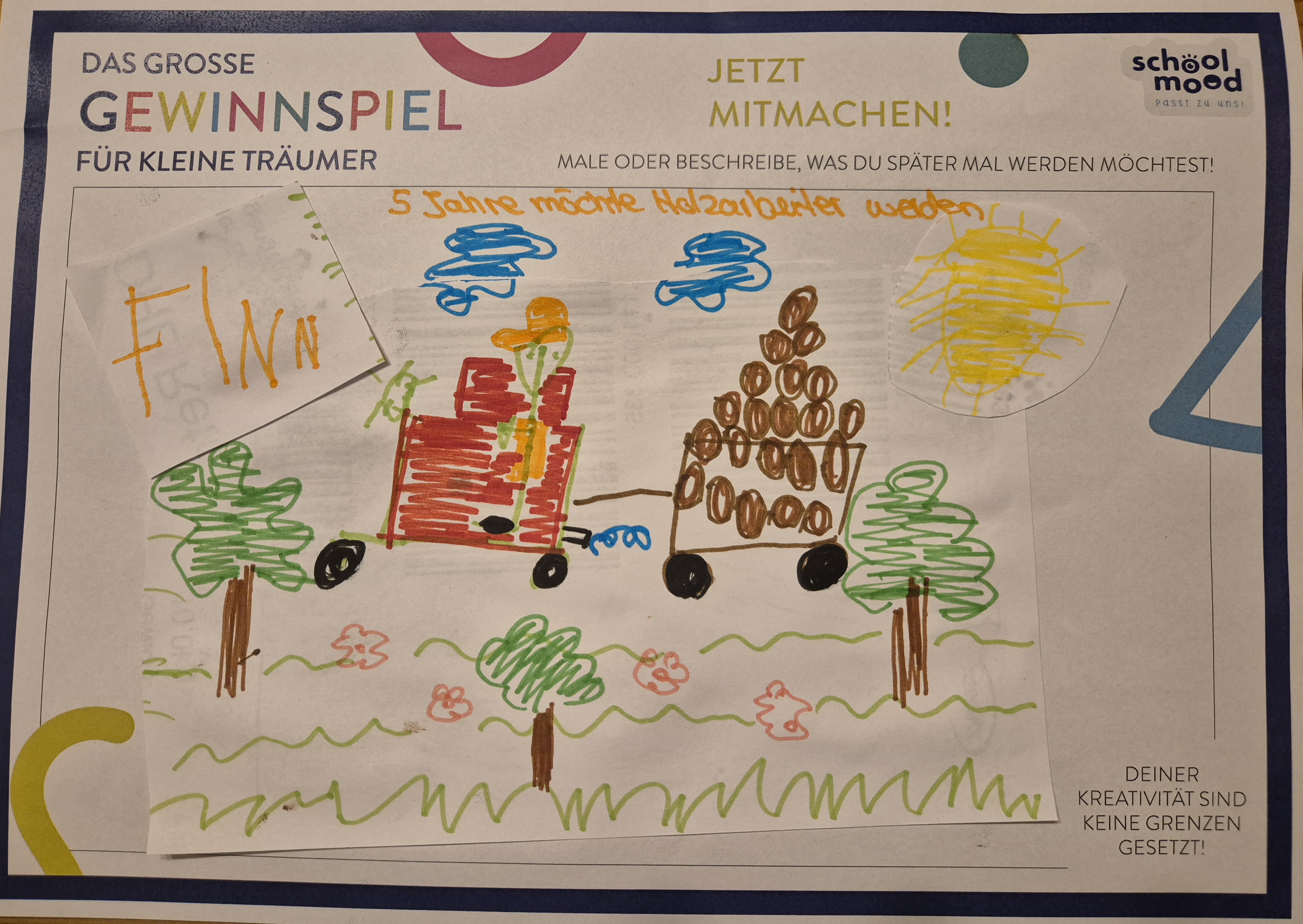 Finn, 5 Jahre - Holzarbeiter