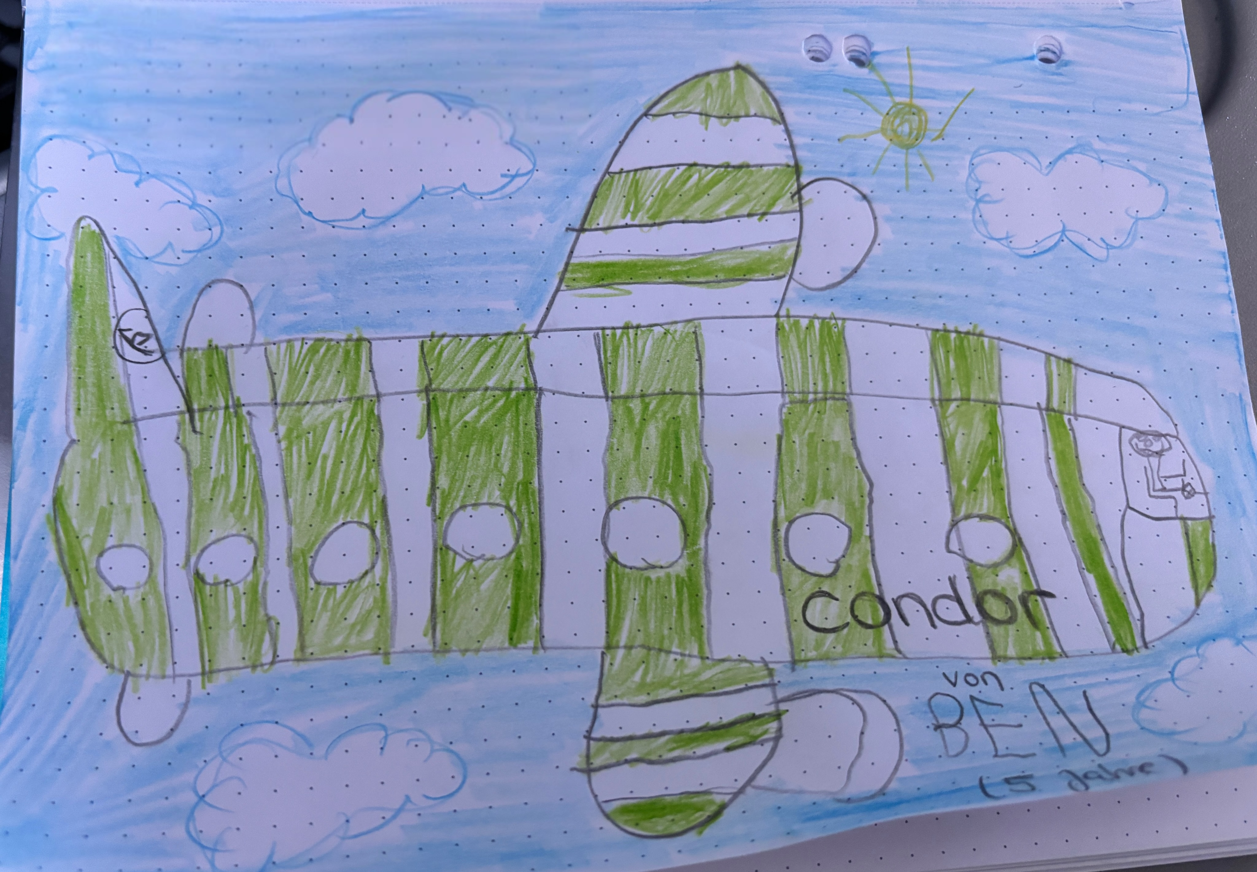 Ben Alexander, 5 Jahre - Pilot