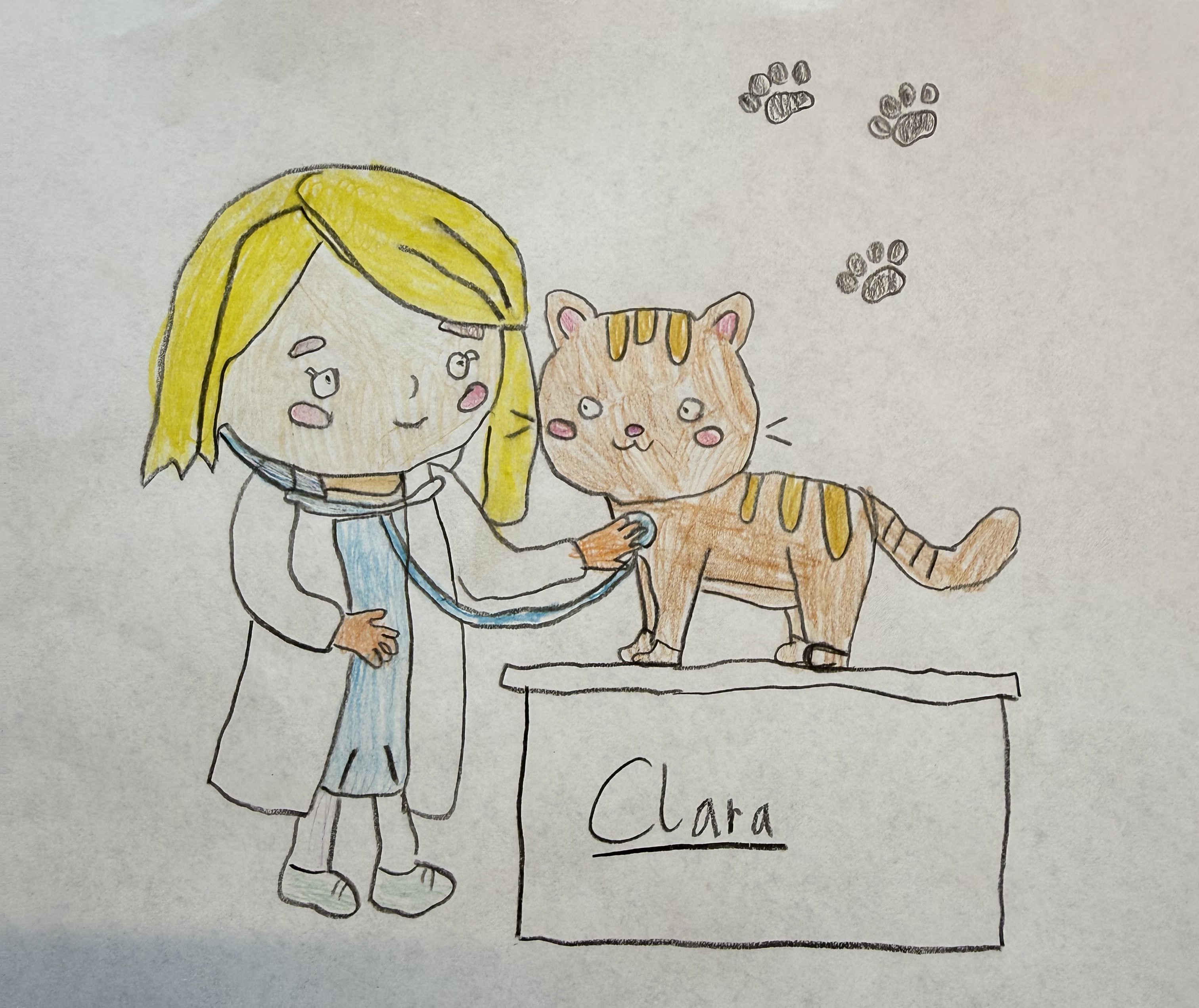 Clara, 7 Jahre - Tierärztin