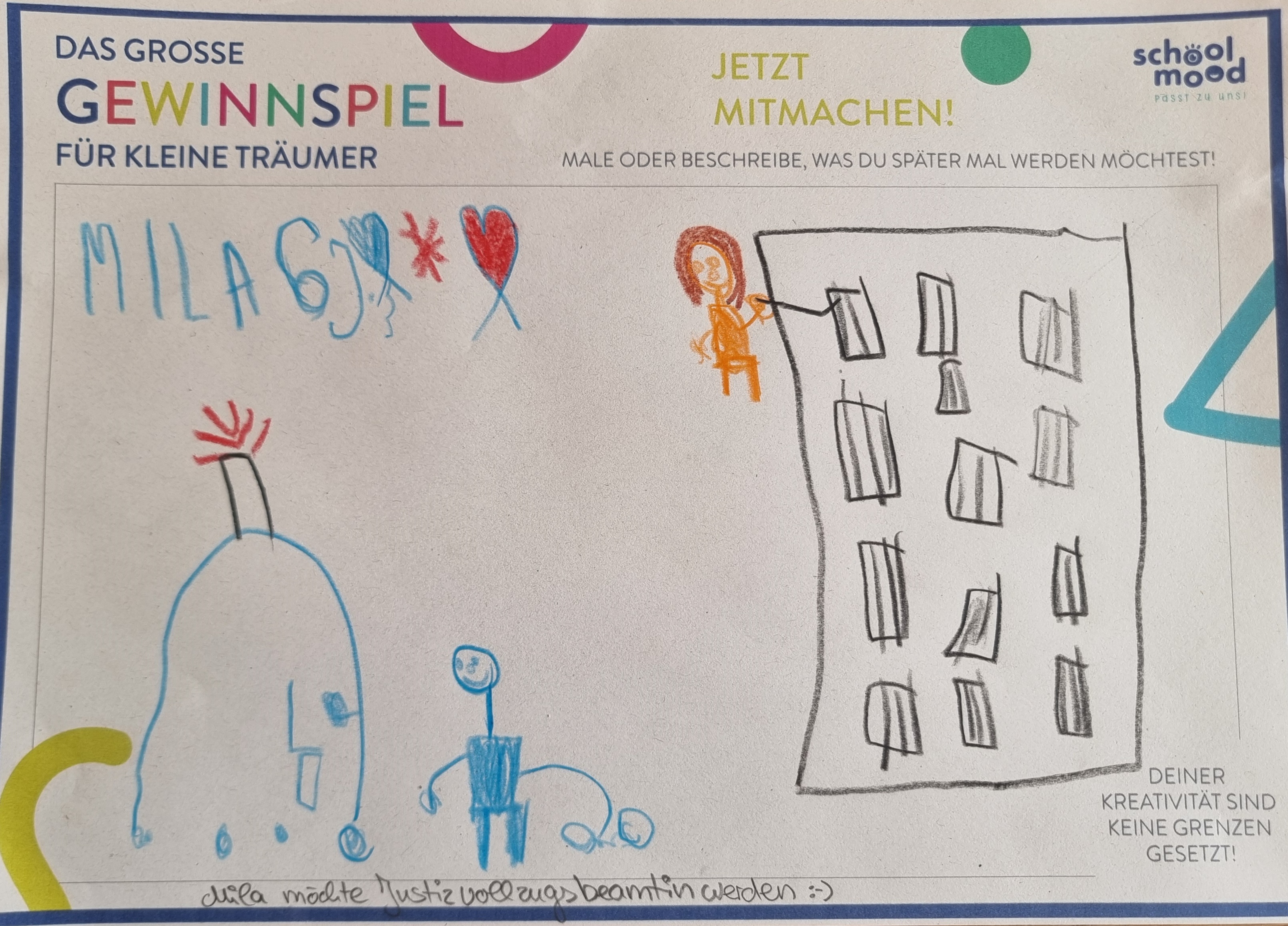 Mila, 6 Jahre - Justizvollzugsbeamtin