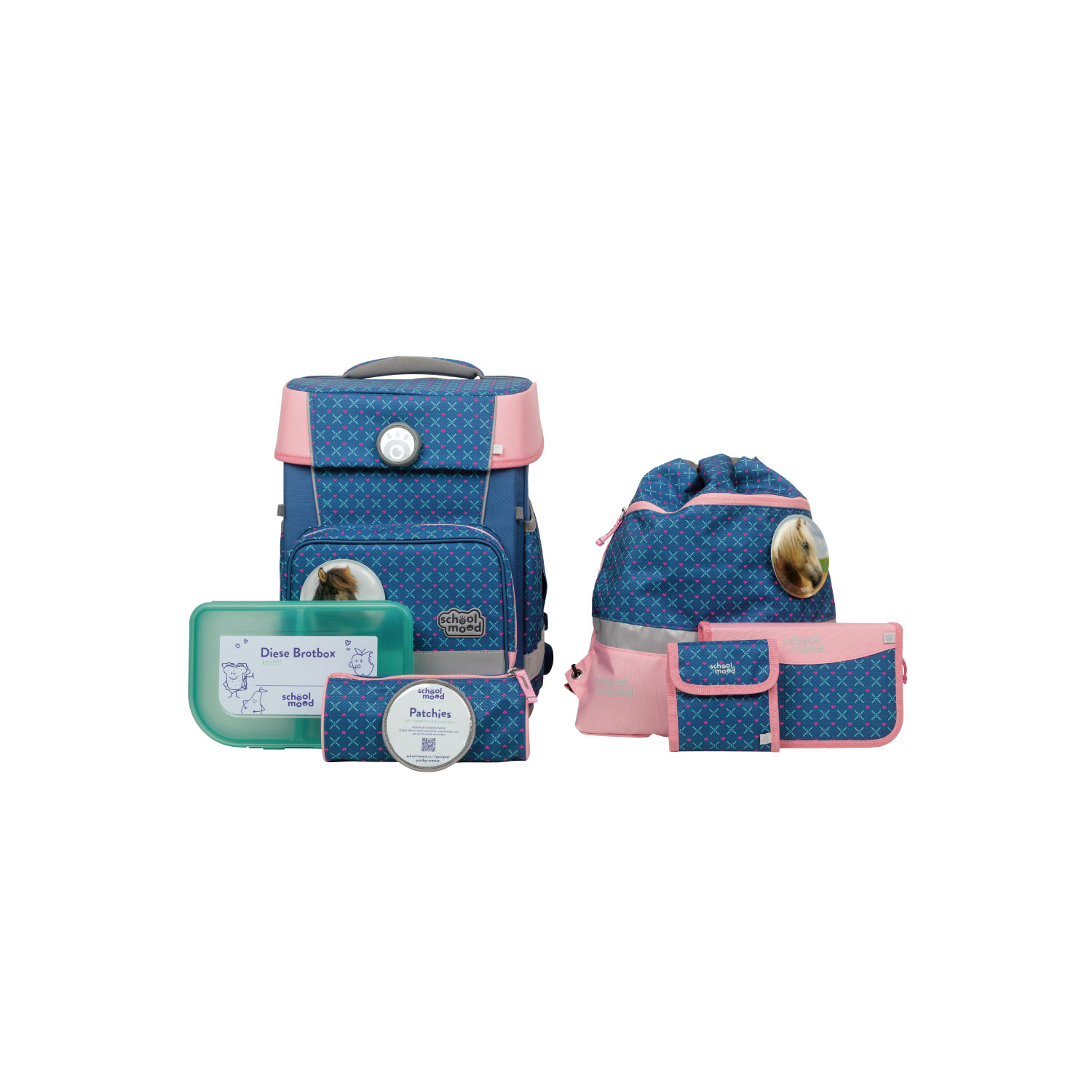 Champion Mila (Pferd), 7-tlg. Schulranzenset Champion Mila (Pferd), 7-tlg. Schulranzenset