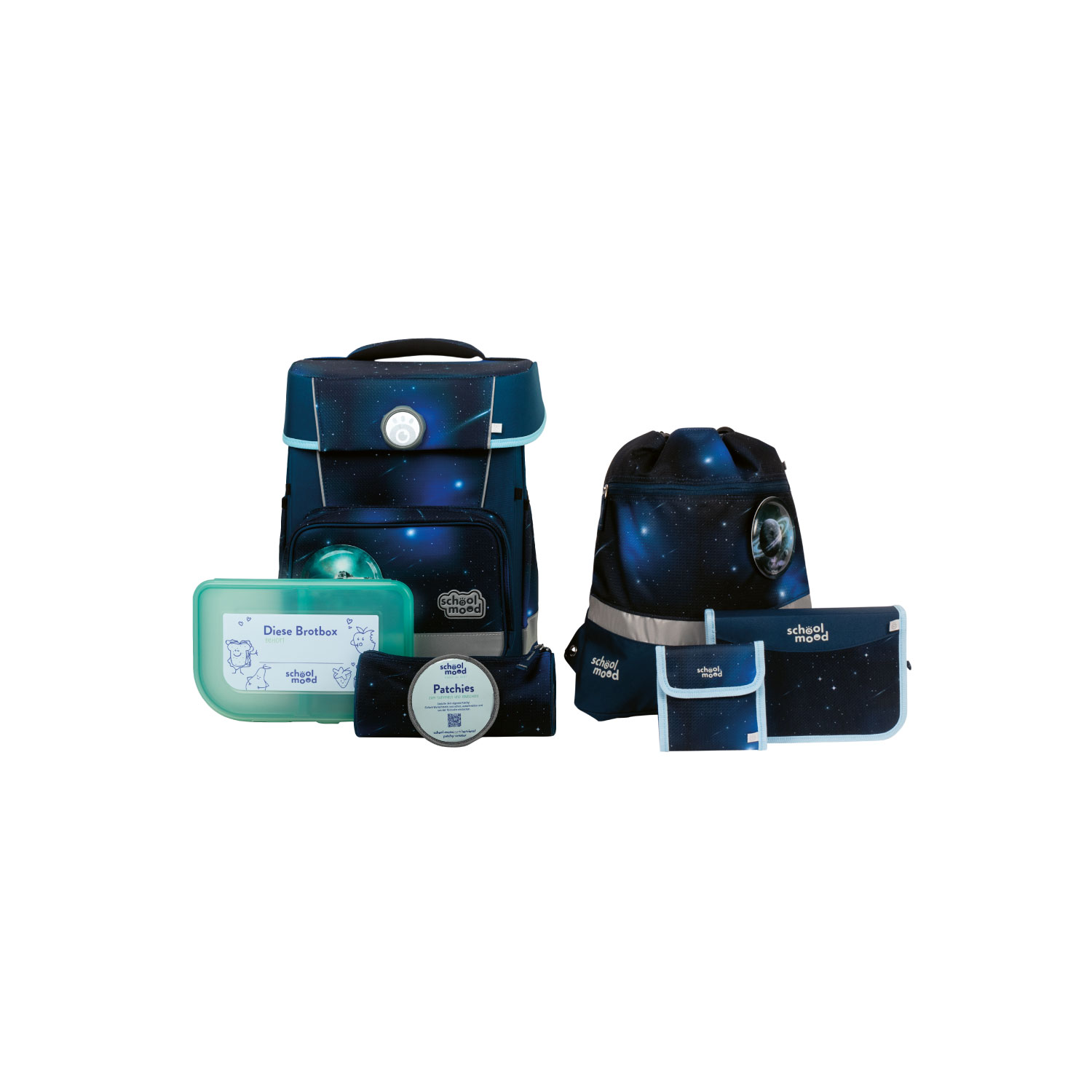 Champion Moritz (Weltall), 7-tlg. Schulranzenset Champion Moritz (Weltall), 7-tlg. Schulranzenset