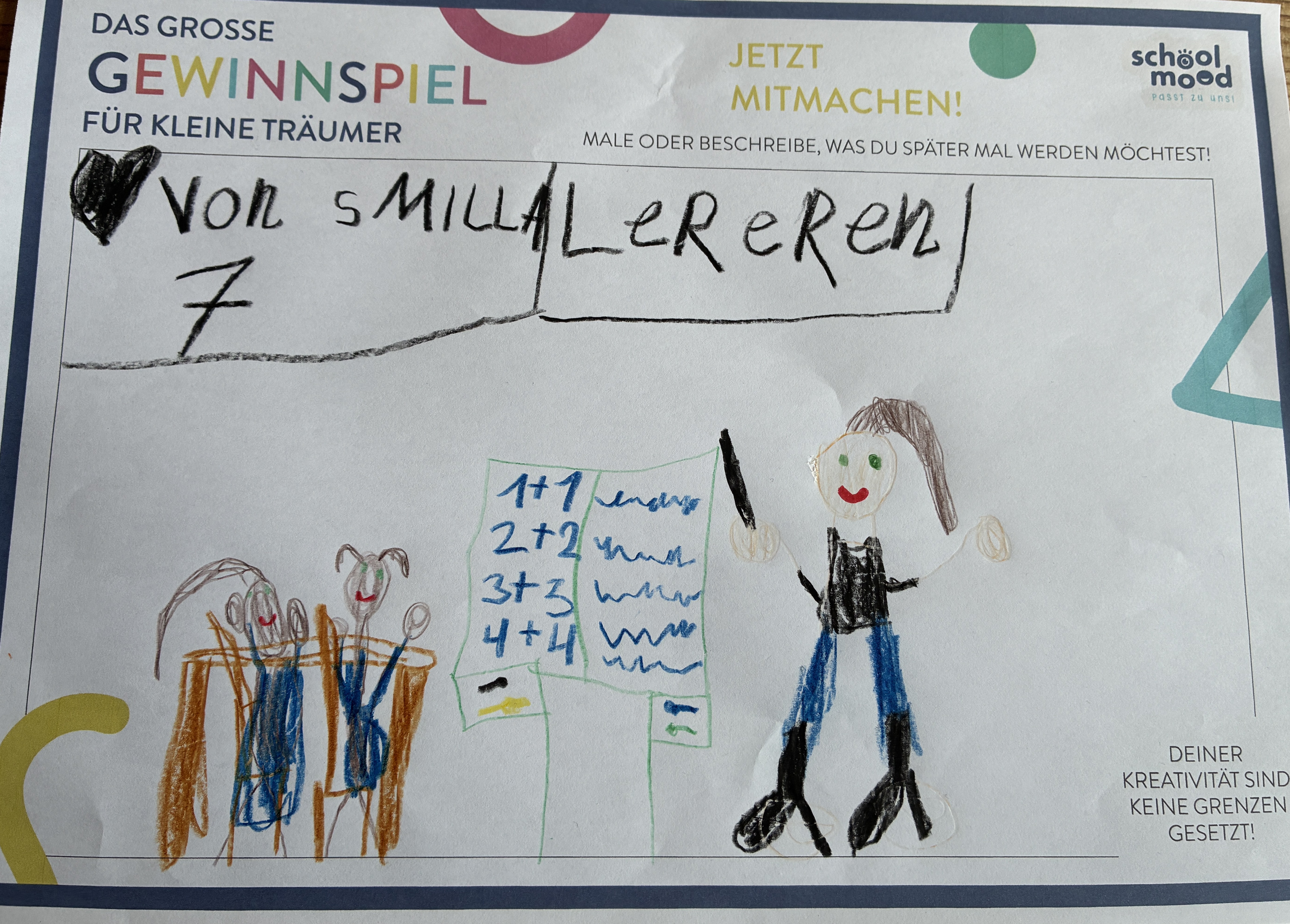 Smilla, 7 Jahre - Lehrerin
