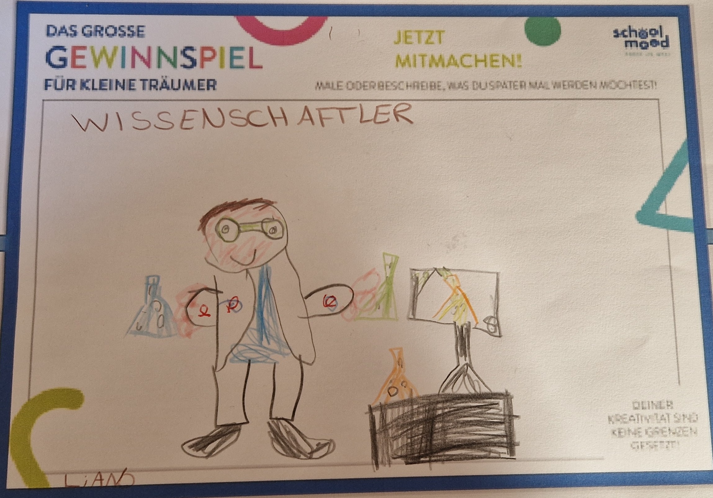 Liano, 6 Jahre - Wissenschaftler