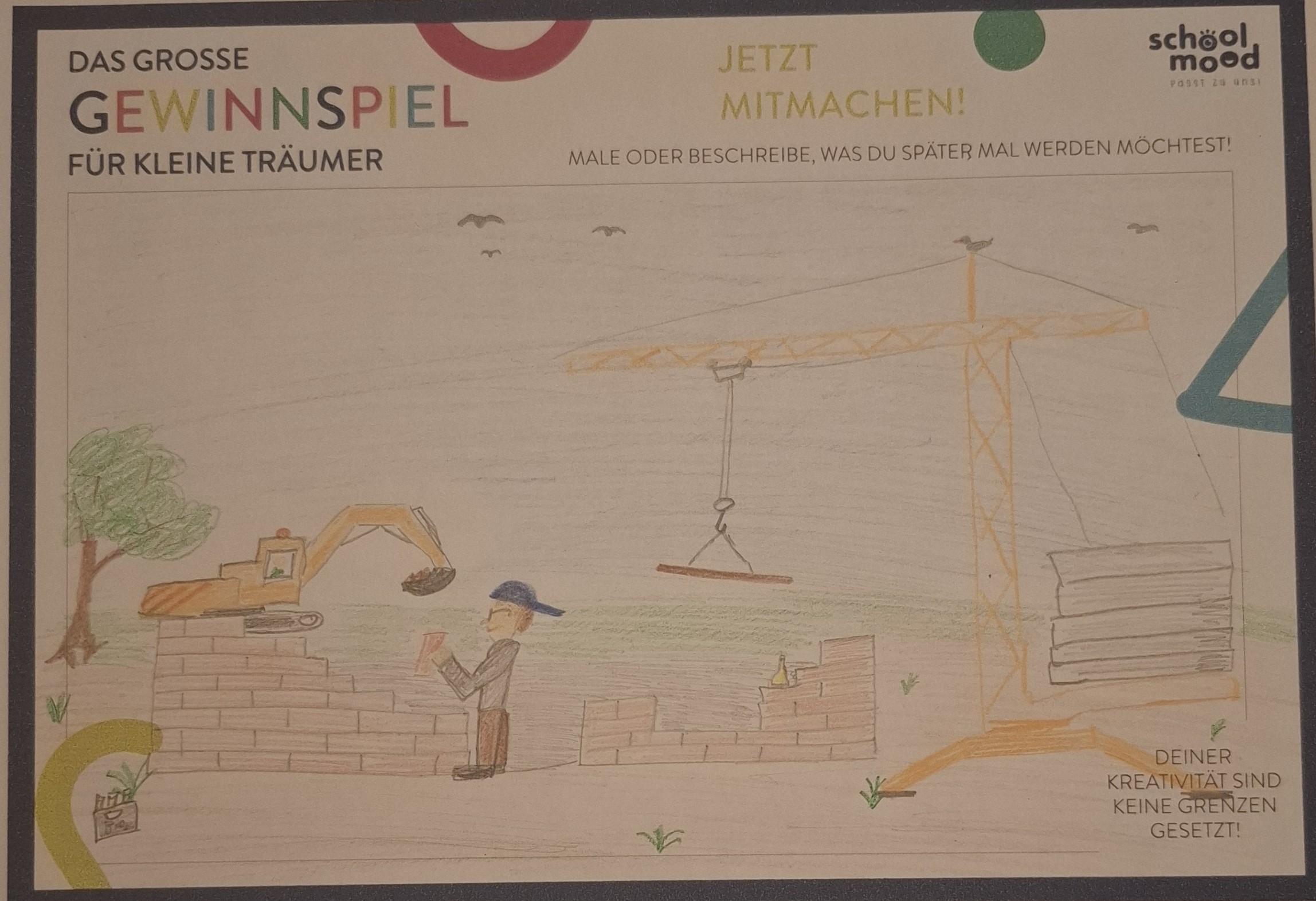 Oskar, 7 Jahre - Bauarbeiter