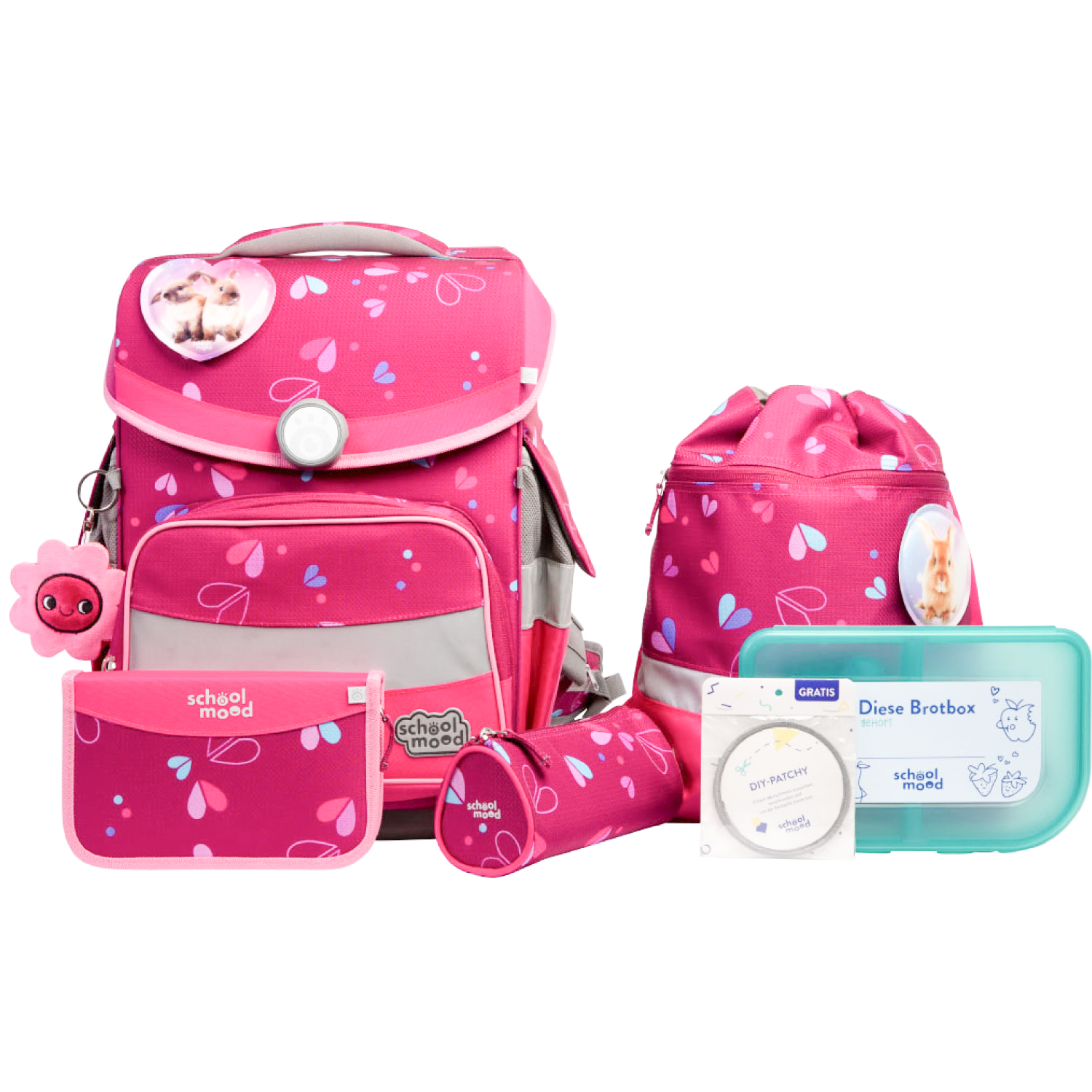 Timeless Pro Klara (Häschen), 7-tlg. Schulranzenset  Timeless Pro Klara (Häschen), 7-tlg. Schulranzenset