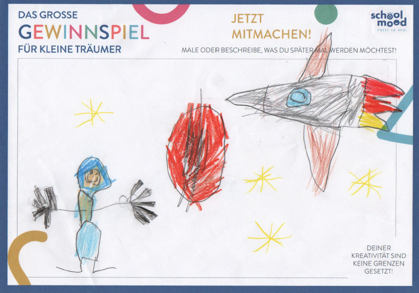 Jona, 5 Jahre - Astronaut