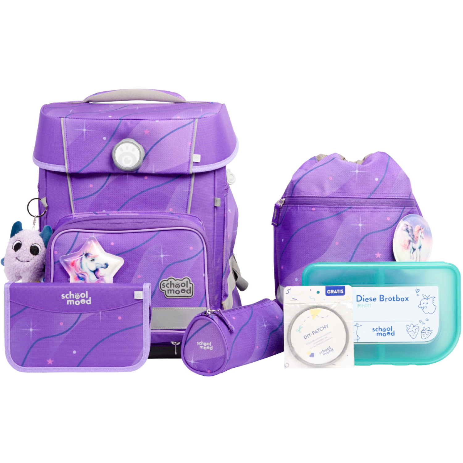 Champion Maxx Pro Marie (Pegasus), 7-tlg. Schulranzenset Champion Maxx Pro Marie (Pegasus), 7-tlg. Schulranzenset