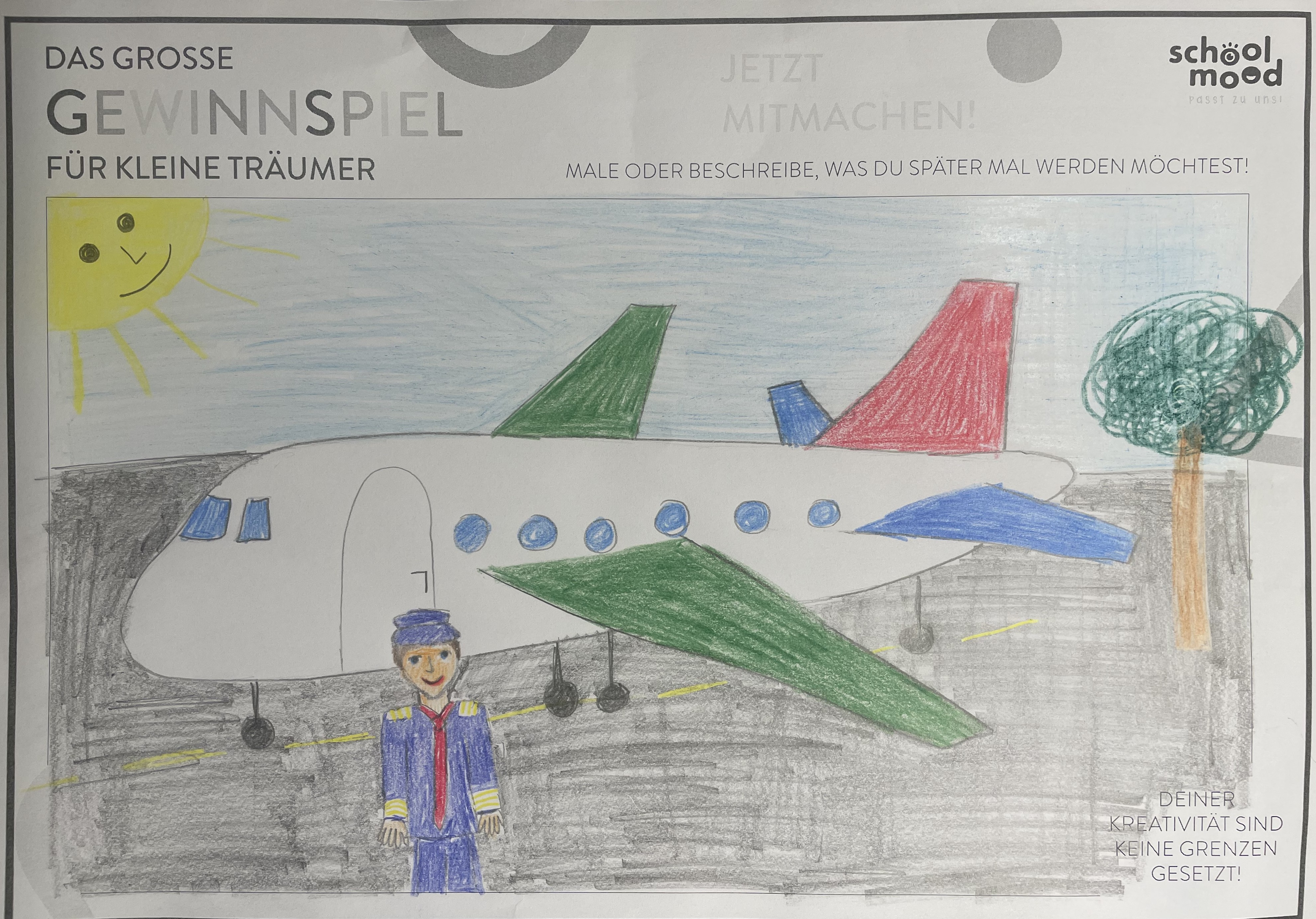 Laura, 8 Jahre - Pilotin